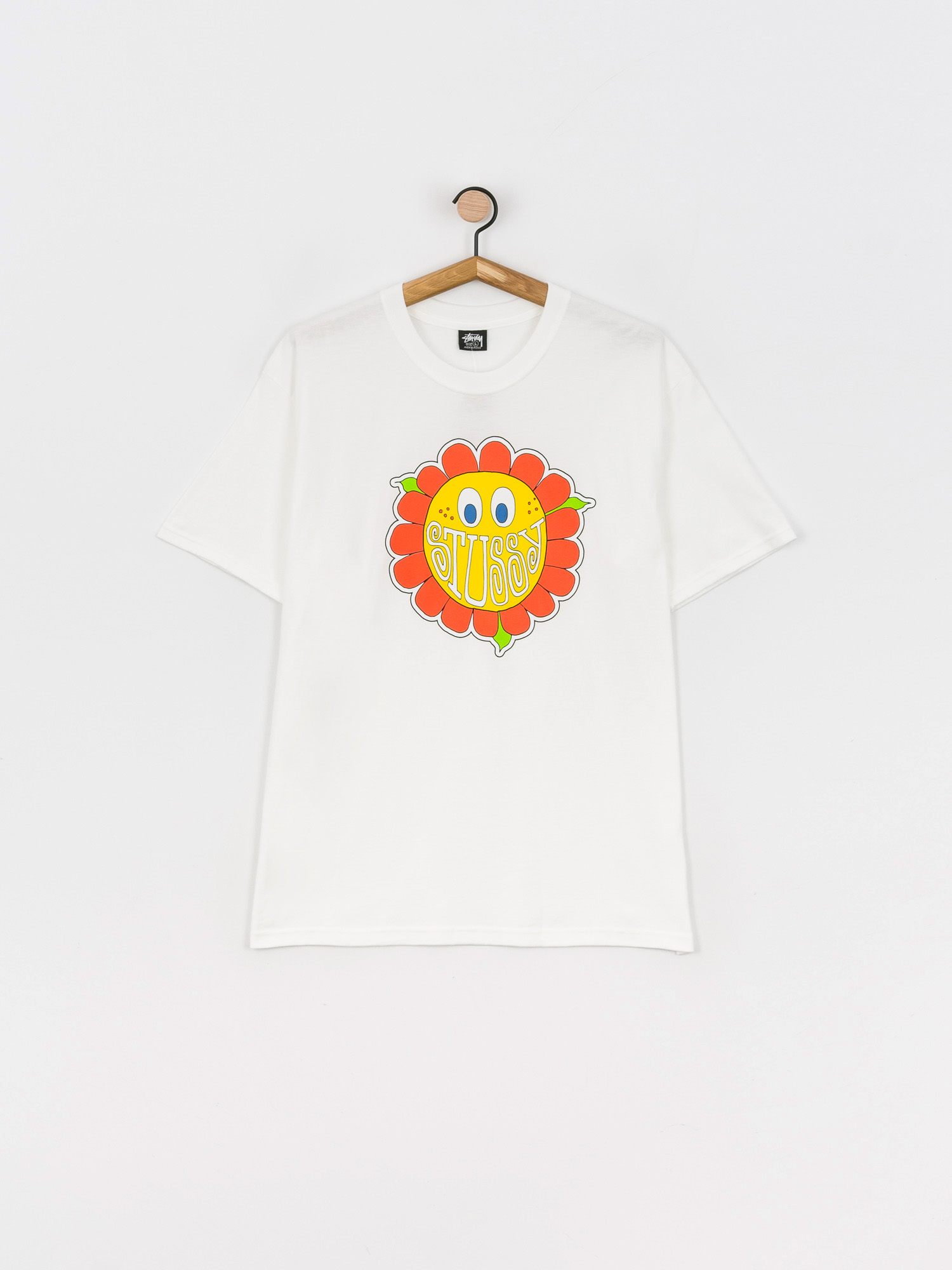 T-shirt Stussy Happy Flower (white)