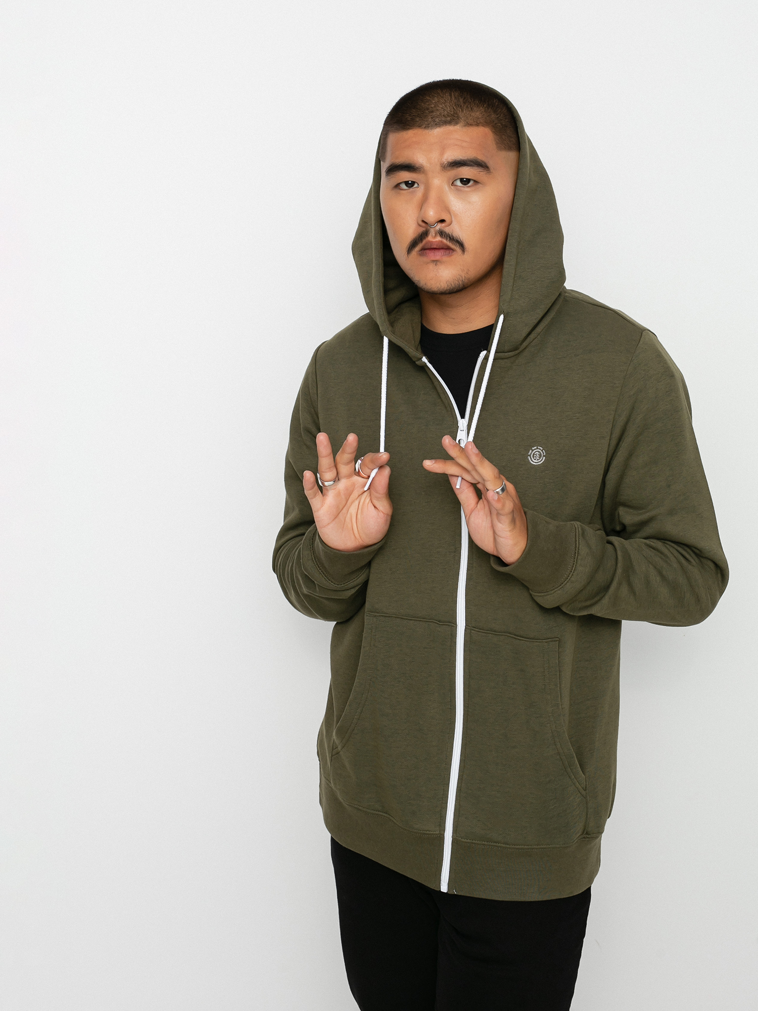 Bluza z kapturem Element Cornell Classic ZHD (army)