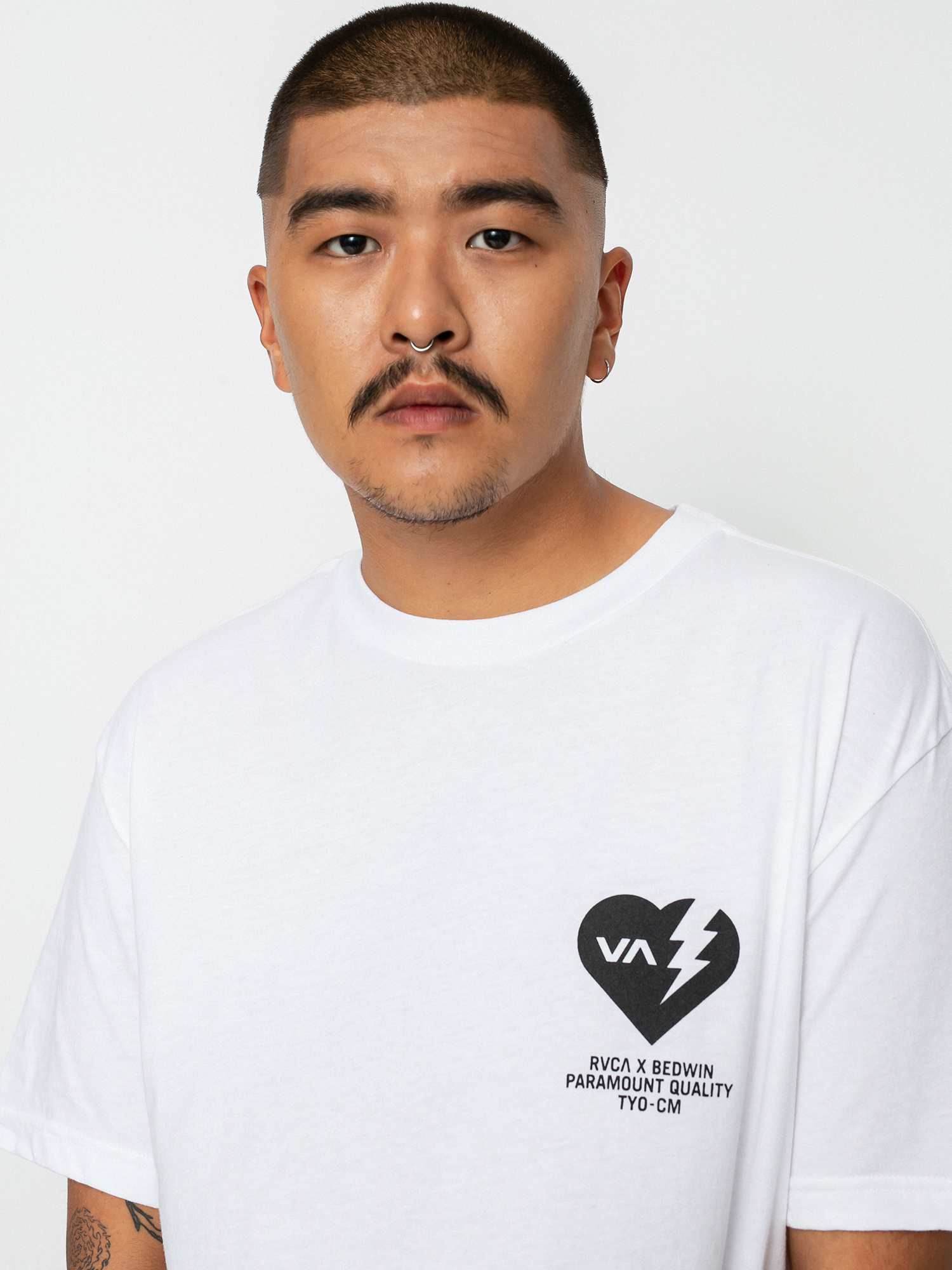 T-shirt RVCA Bedwin Heartbreaker (white)