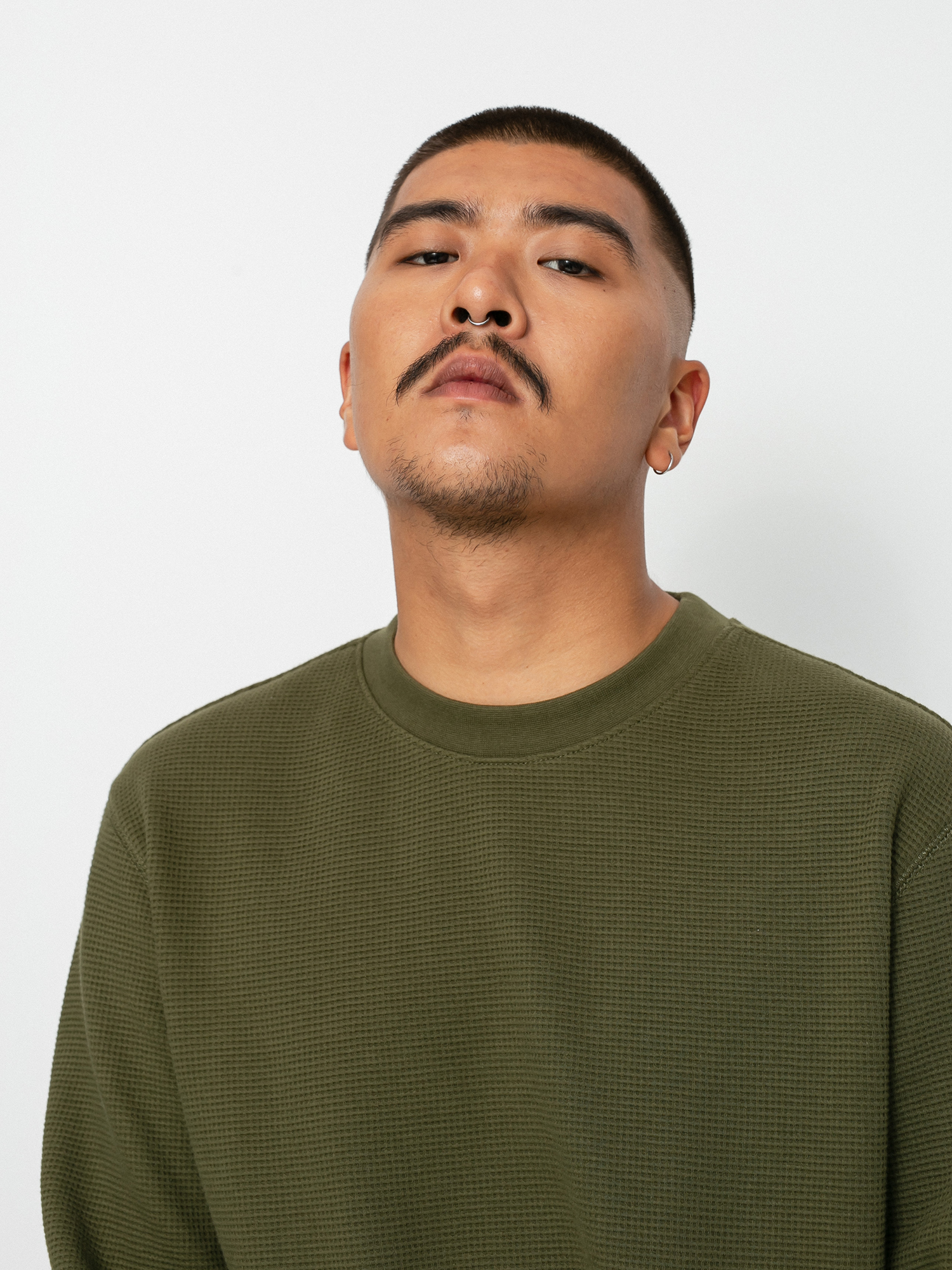 Longsleeve Element Stornes Waffle (army) 