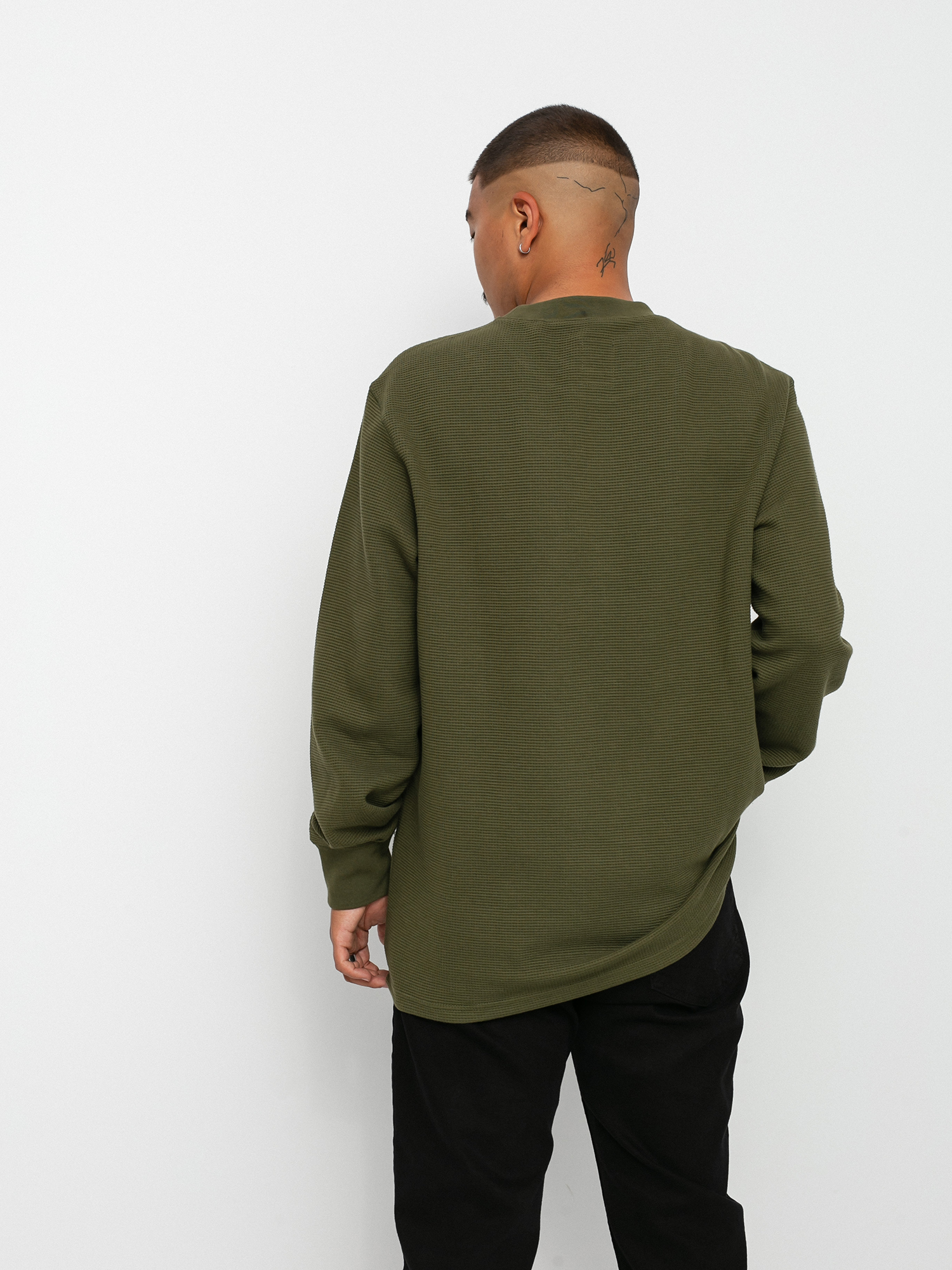 Longsleeve Element Stornes Waffle (army) 