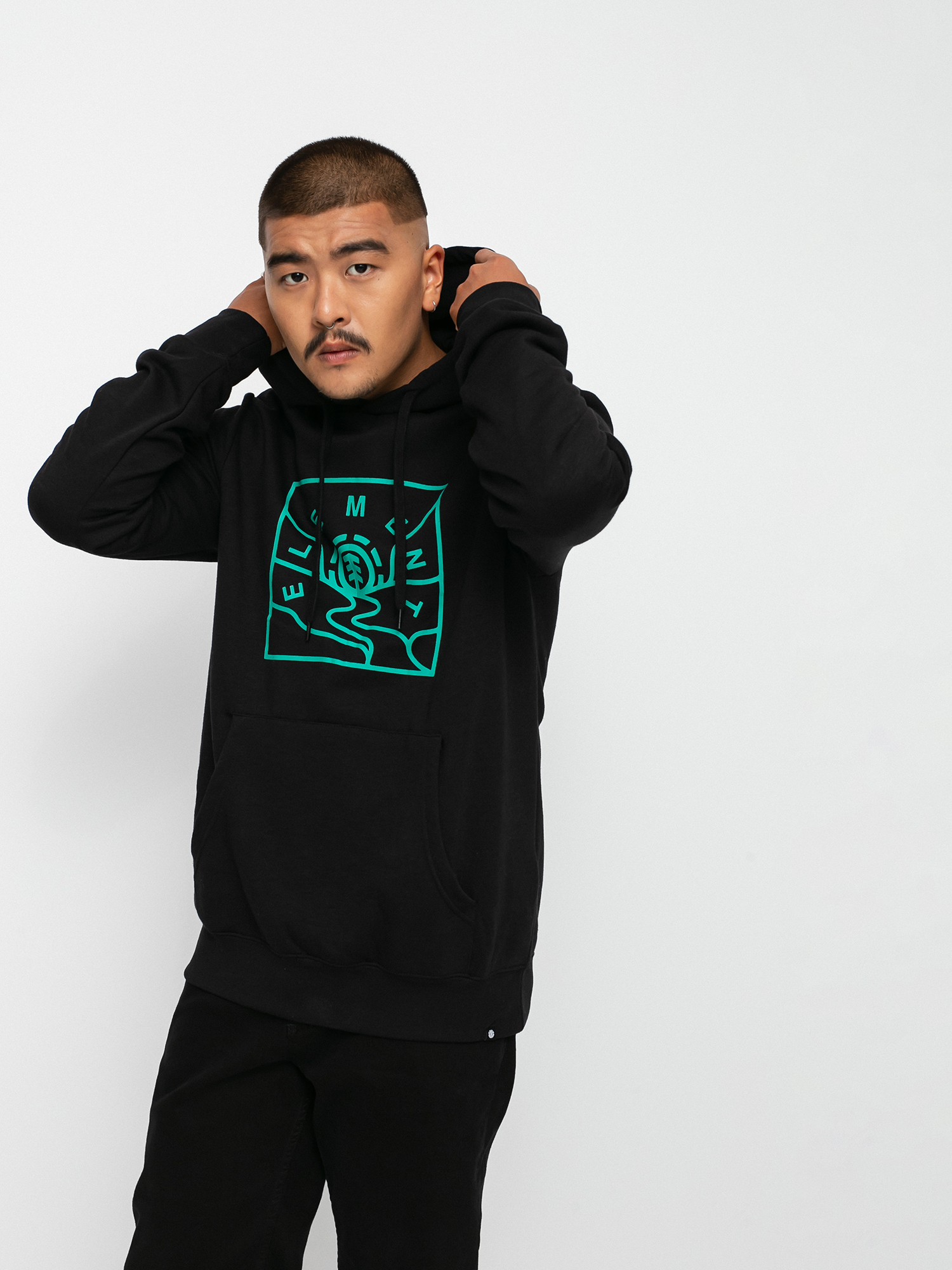 Bluza z kapturem Element Kimos HD (flint black)