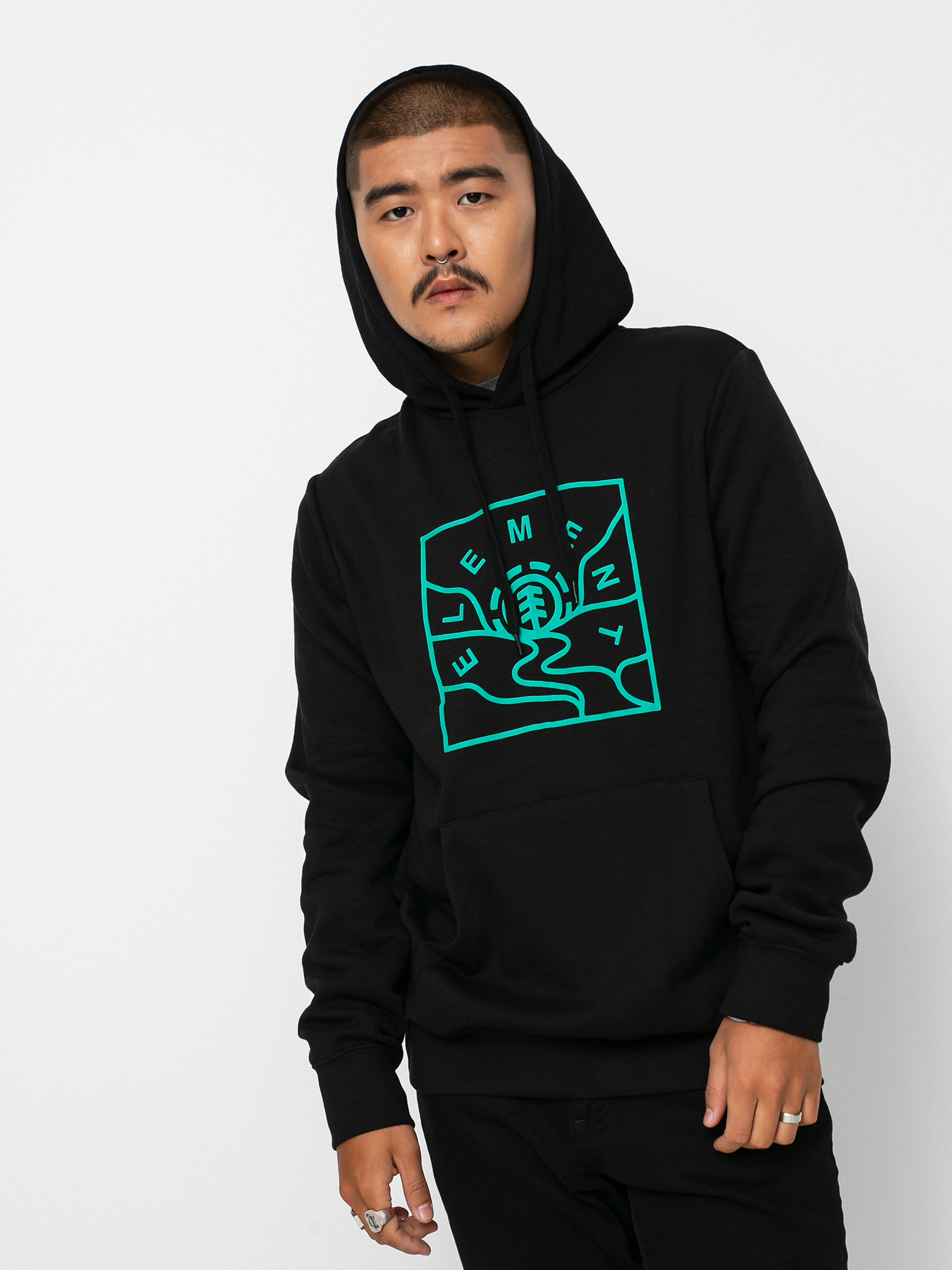 Bluza z kapturem Element Kimos HD (flint black)