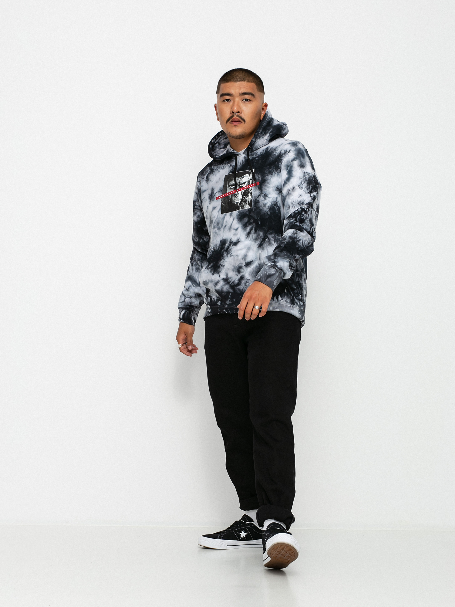 Bluza z kapturem Element Pota Crusade HD (black white)