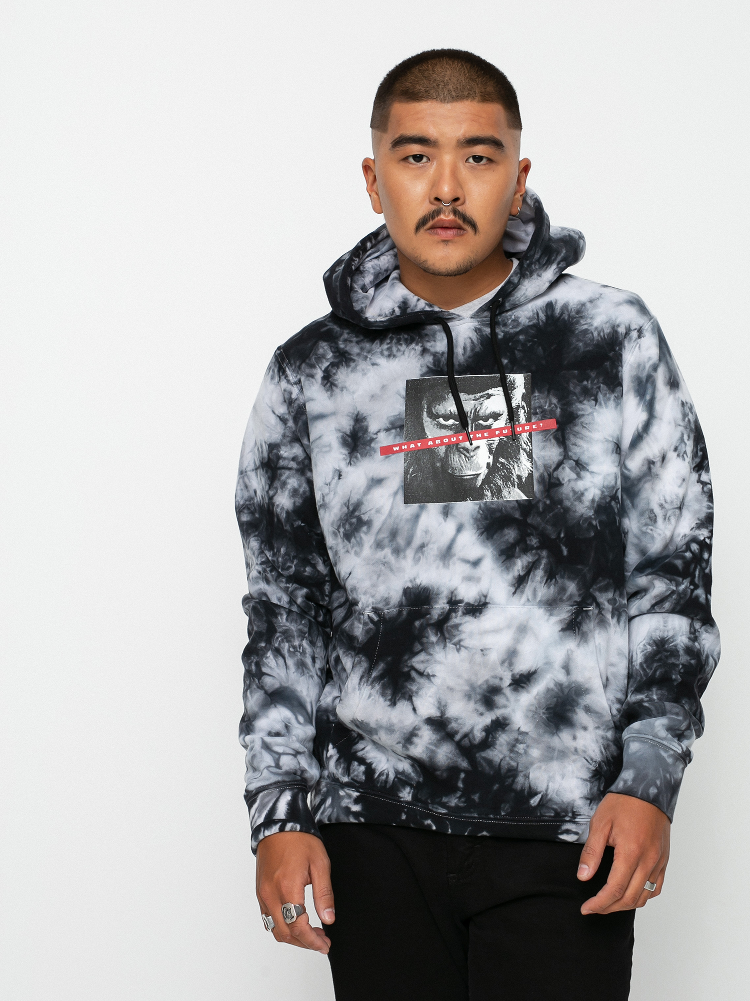 Bluza z kapturem Element Pota Crusade HD (black white)