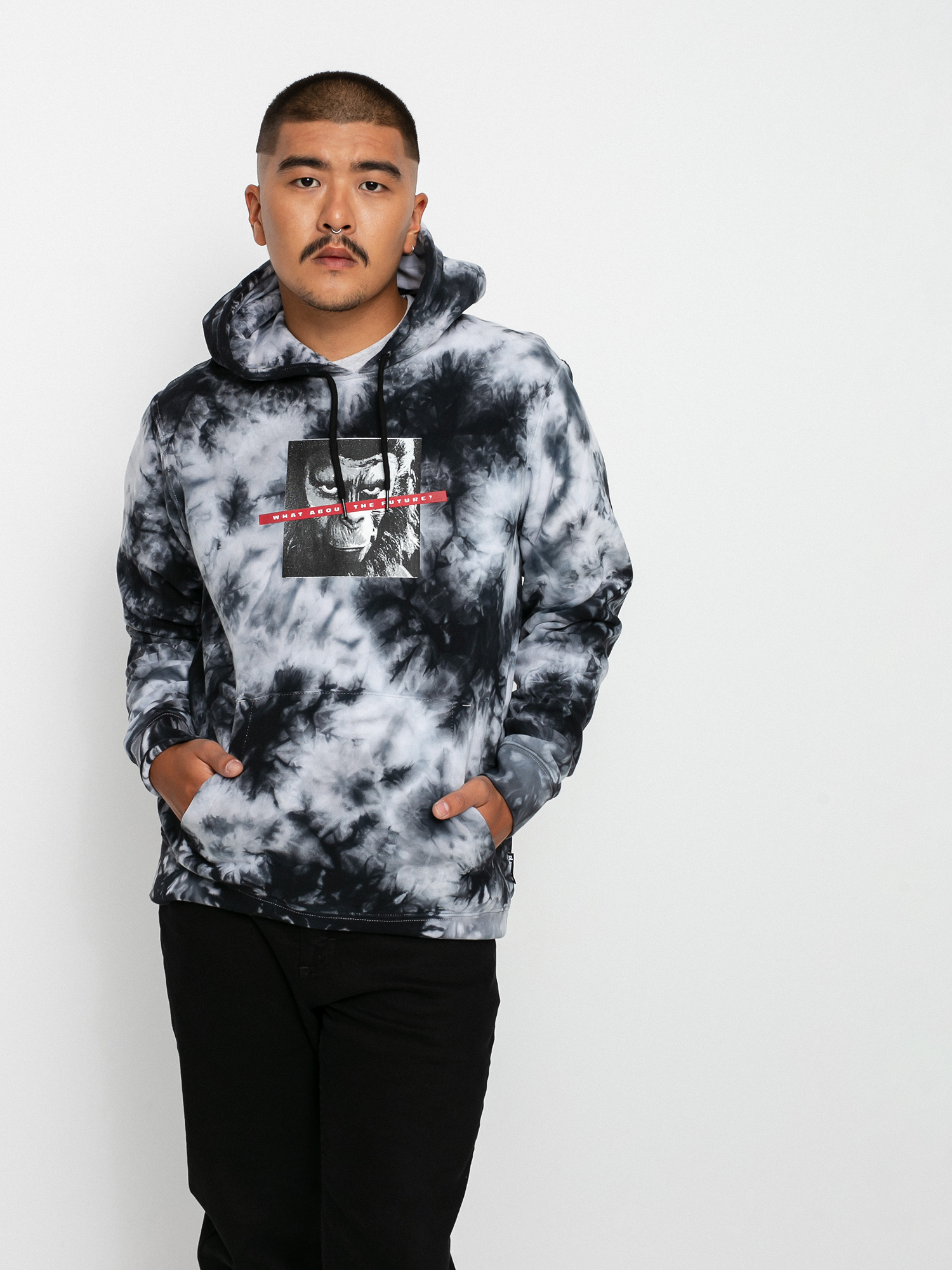 Bluza z kapturem Element Pota Crusade HD (black white)