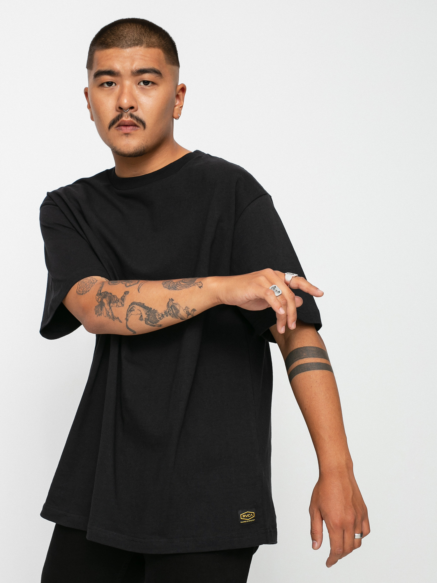 T-shirt RVCA Recession Tee (black)