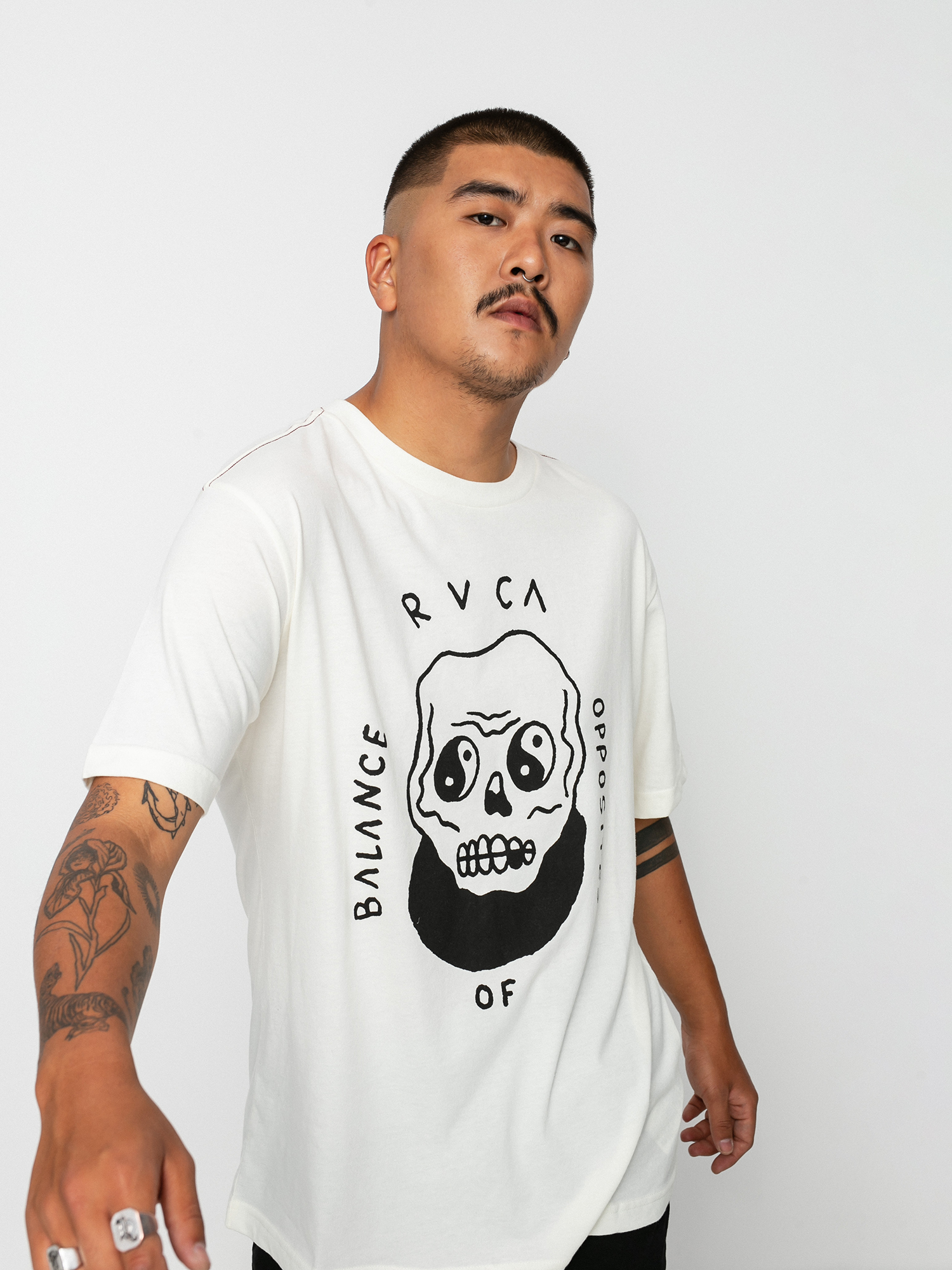 T-shirt RVCA Benj Skull (antique white)