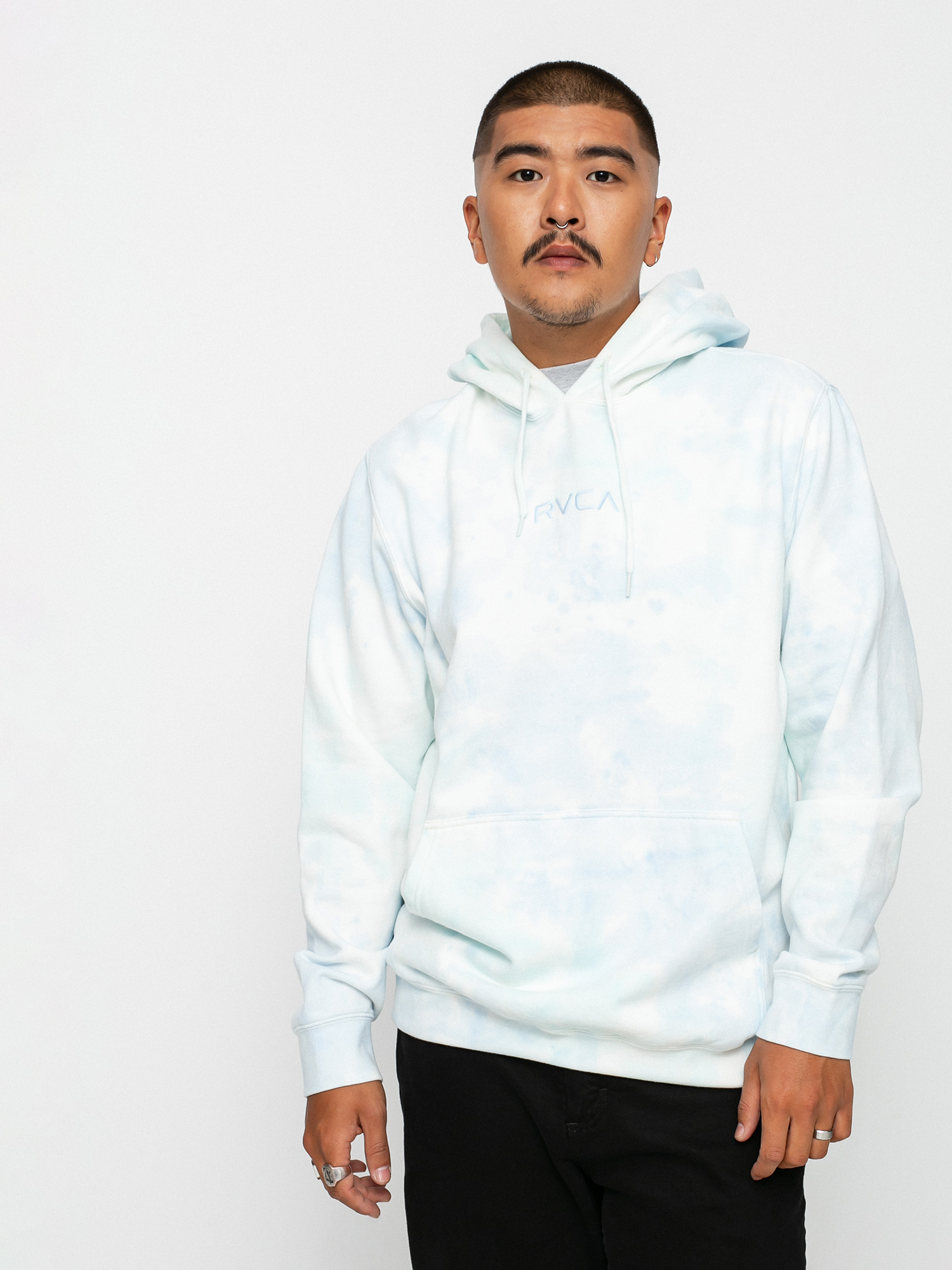 Bluza z kapturem RVCA Tonally Tie Dye HD (blu mble tie de)