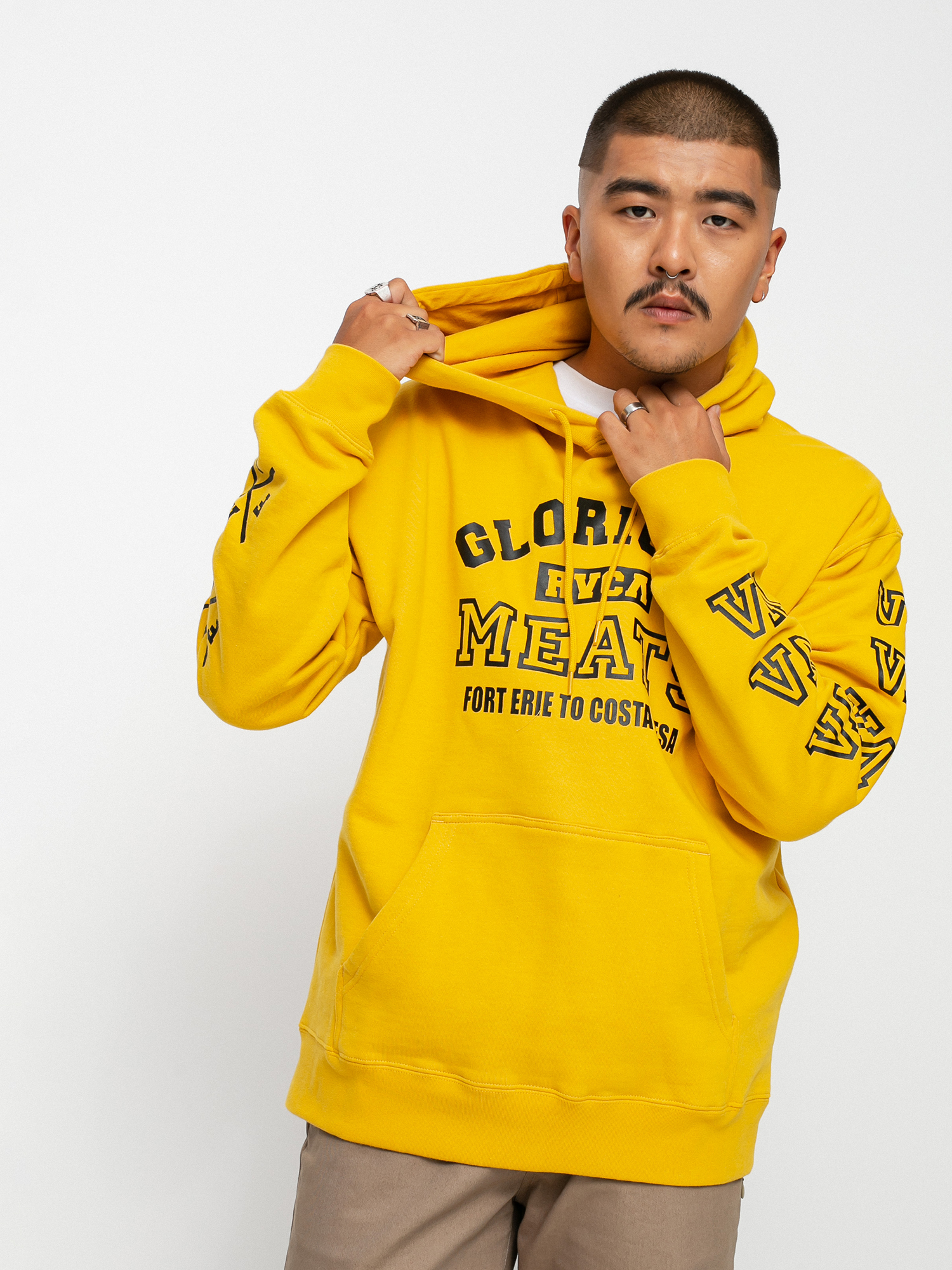 Bluza z kapturem RVCA Matty HD (gold)