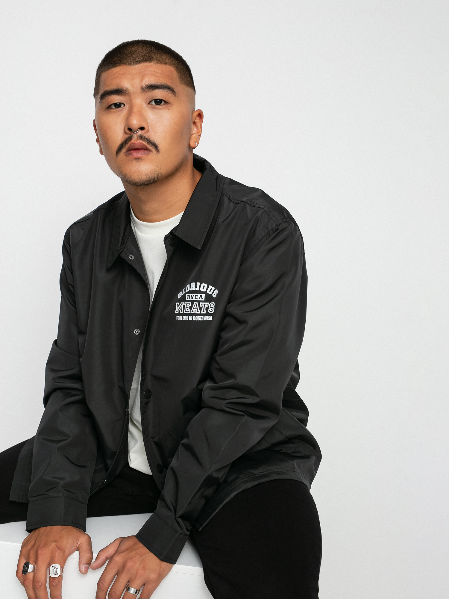 Kurtka RVCA Matty Coaches Jacket (rvca black)