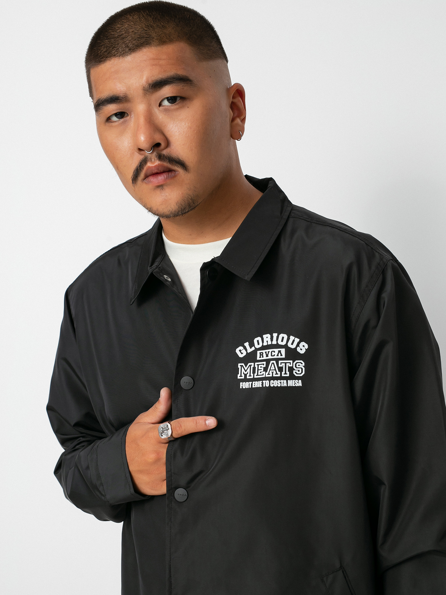 Kurtka RVCA Matty Coaches Jacket (rvca black)