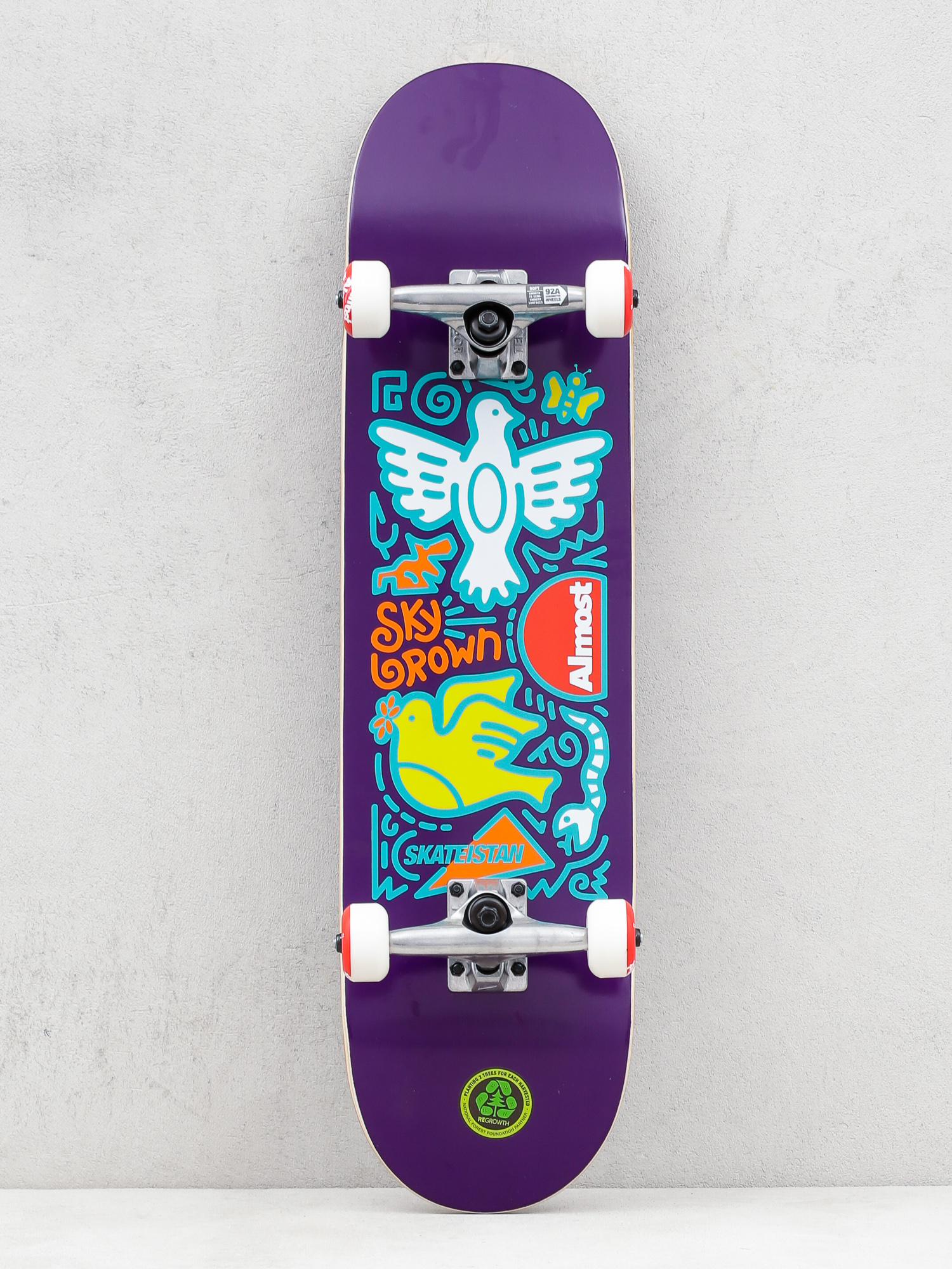 Deskorolka Almost Skateistan Sky Doodle (purple)