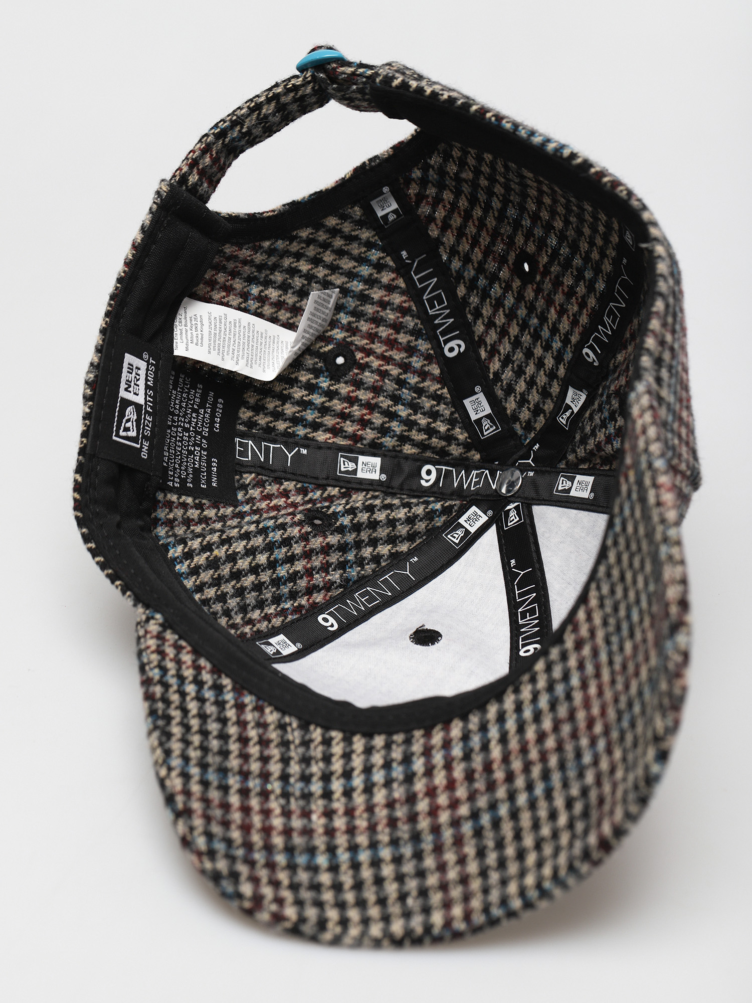Czapka z daszkiem New Era Ne Check 9Twenty (open brown)
