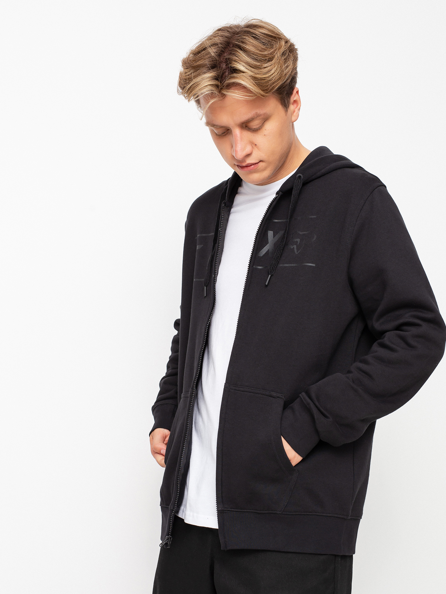 Bluza z kapturem Fox Pinnacle ZHD (blk/blk)