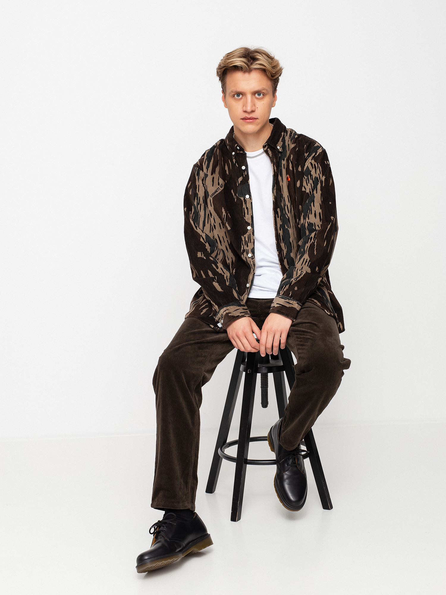 Koszula Carhartt WIP Madison Cord (camo unite/copperton)