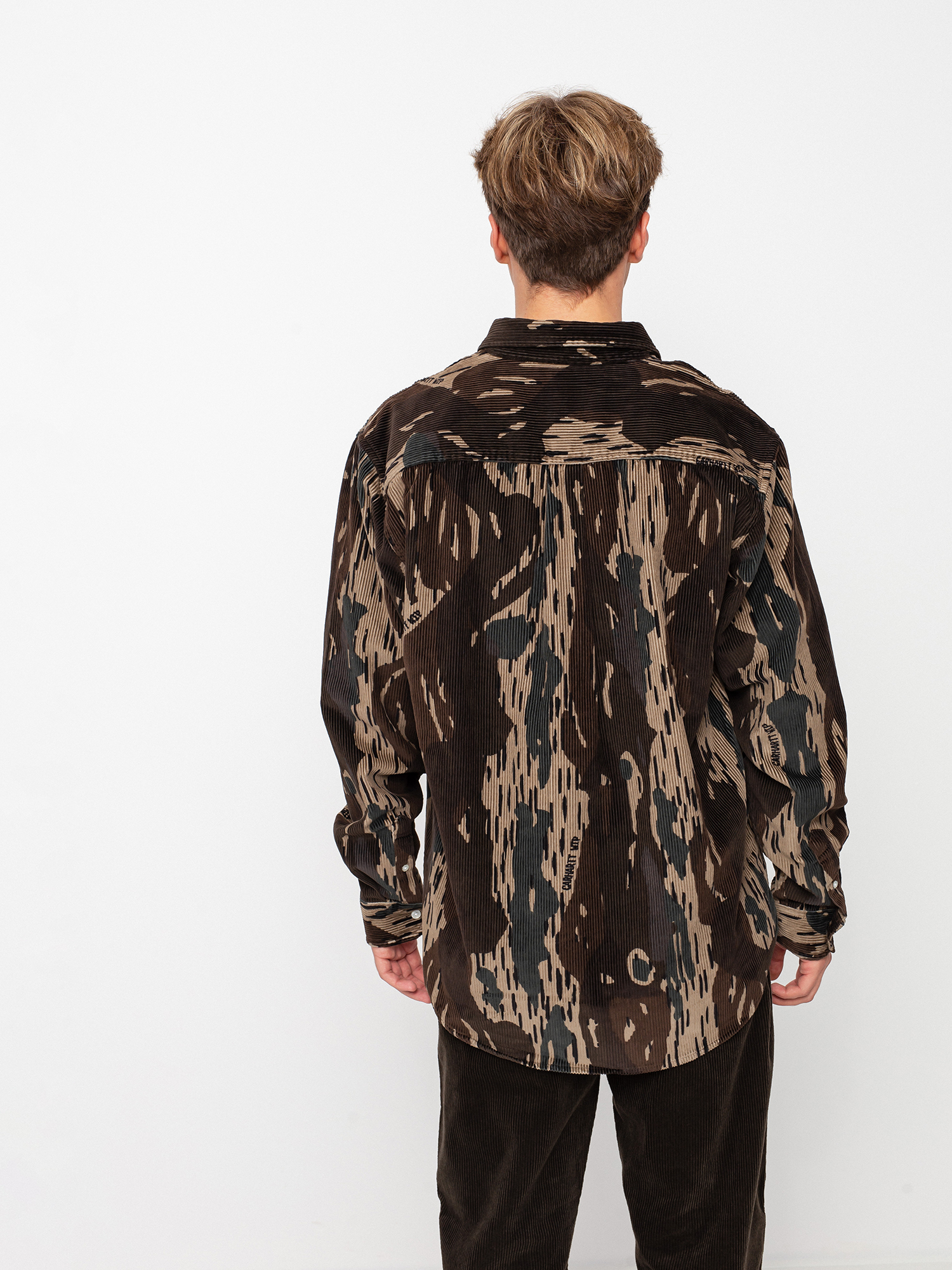 Koszula Carhartt WIP Madison Cord (camo unite/copperton)