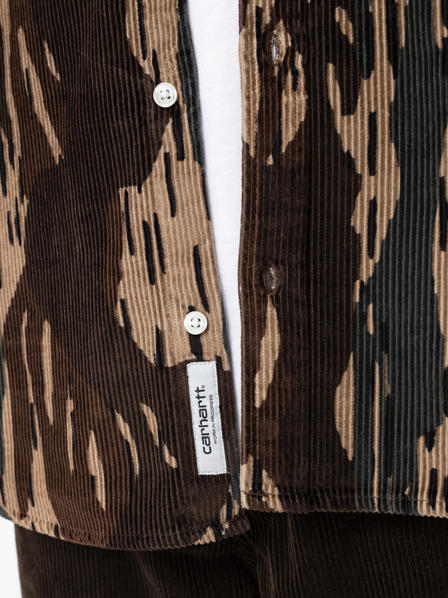 Koszula Carhartt WIP Madison Cord (camo unite/copperton)
