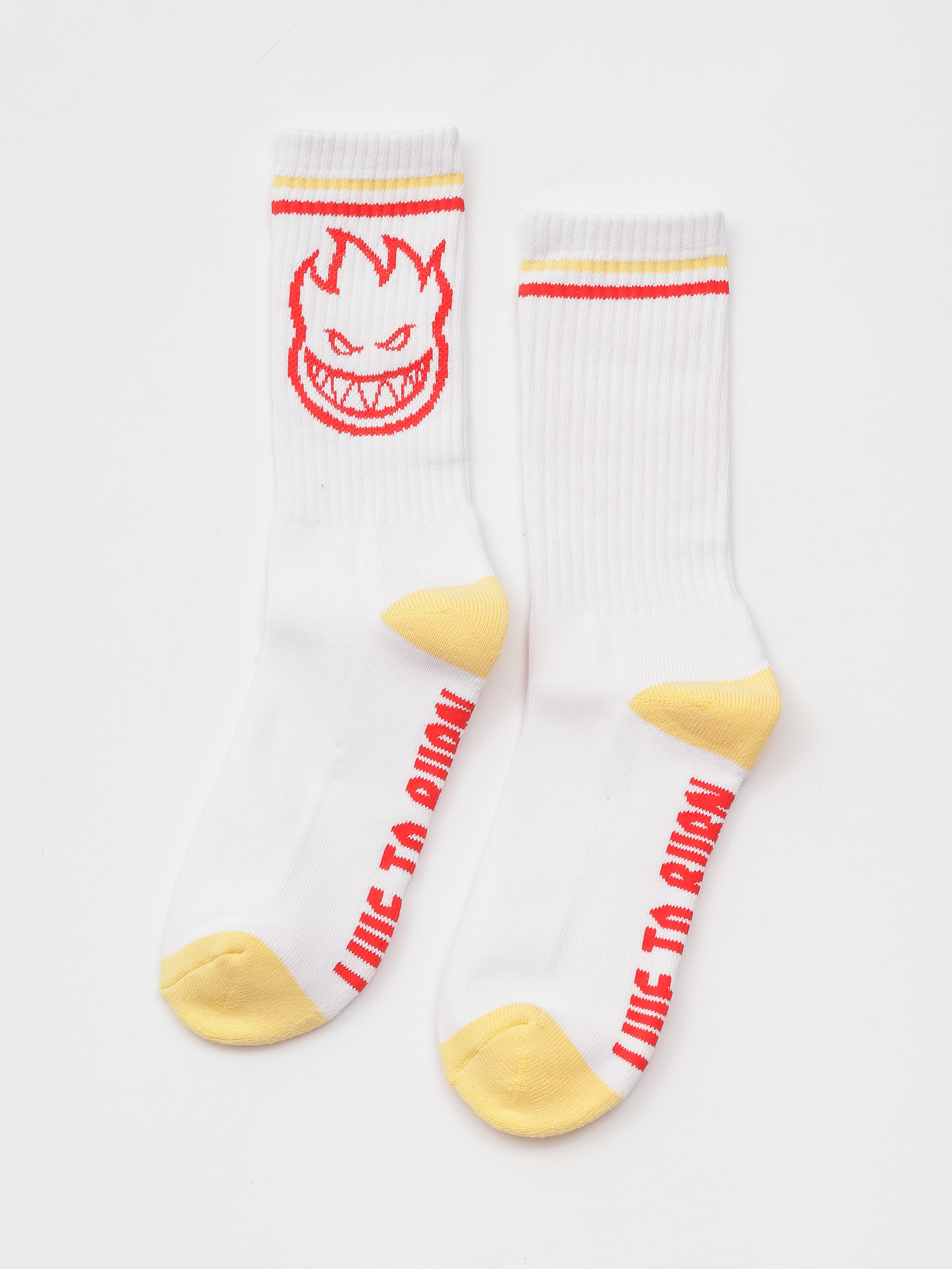 Skarpetki Spitfire Big Head (white/yellow/red)