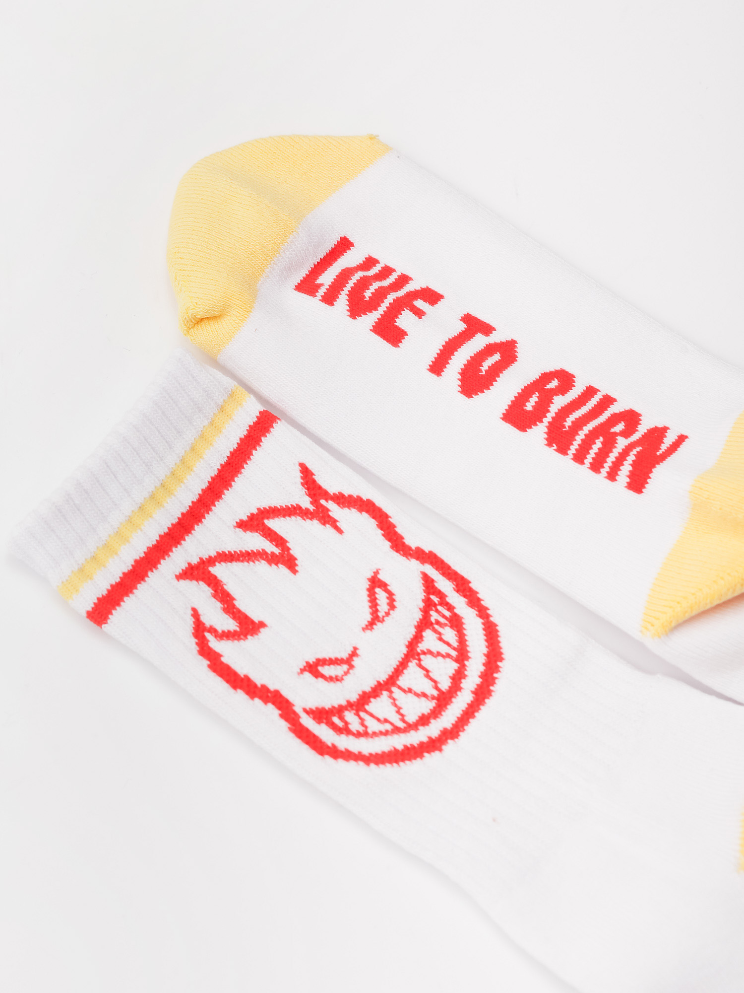 Skarpetki Spitfire Big Head (white/yellow/red)