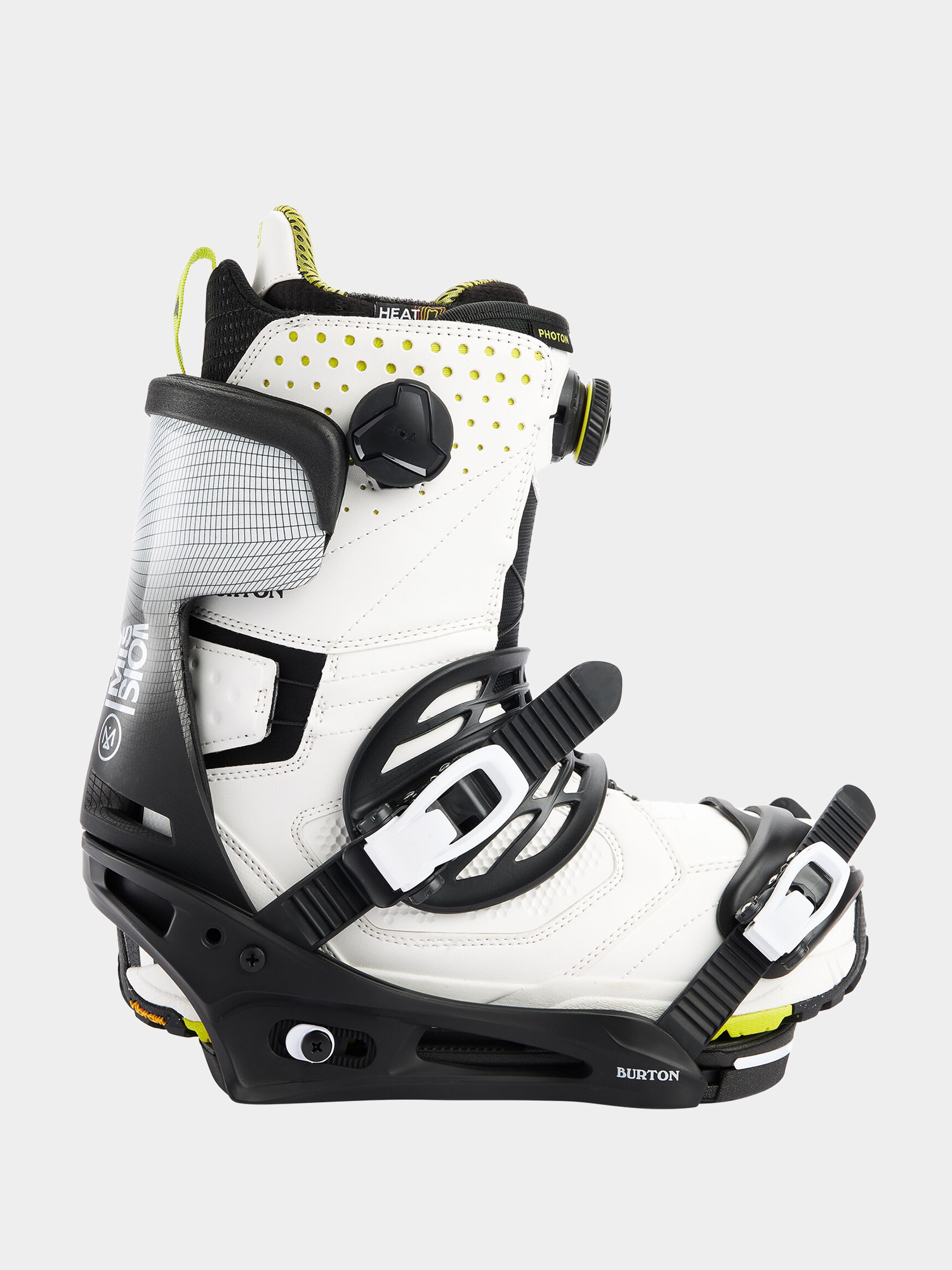 Męskie Wiązania snowboardowe Burton Mission Reflex (black/white wing)
