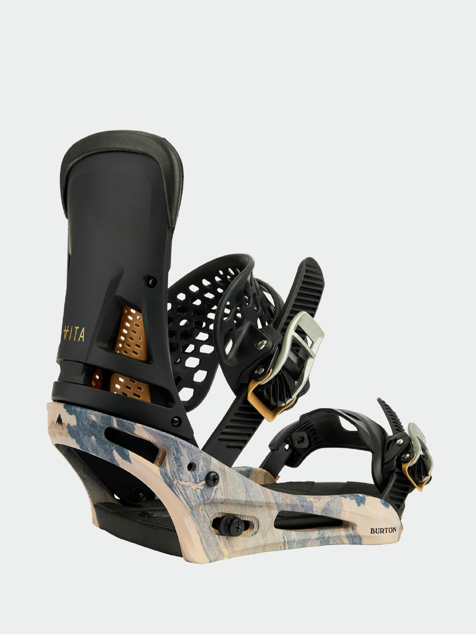 Męskie Wiązania snowboardowe Burton Malavita Reflex (dark gray/print)