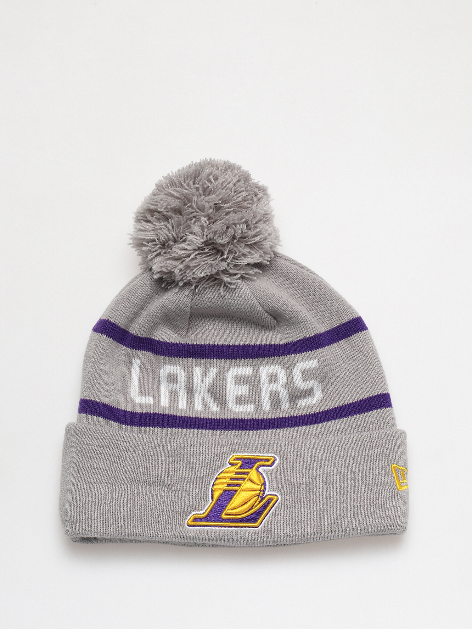 Czapka zimowa New Era Jake Cuff Knit Los Angeles Lakers (grey)