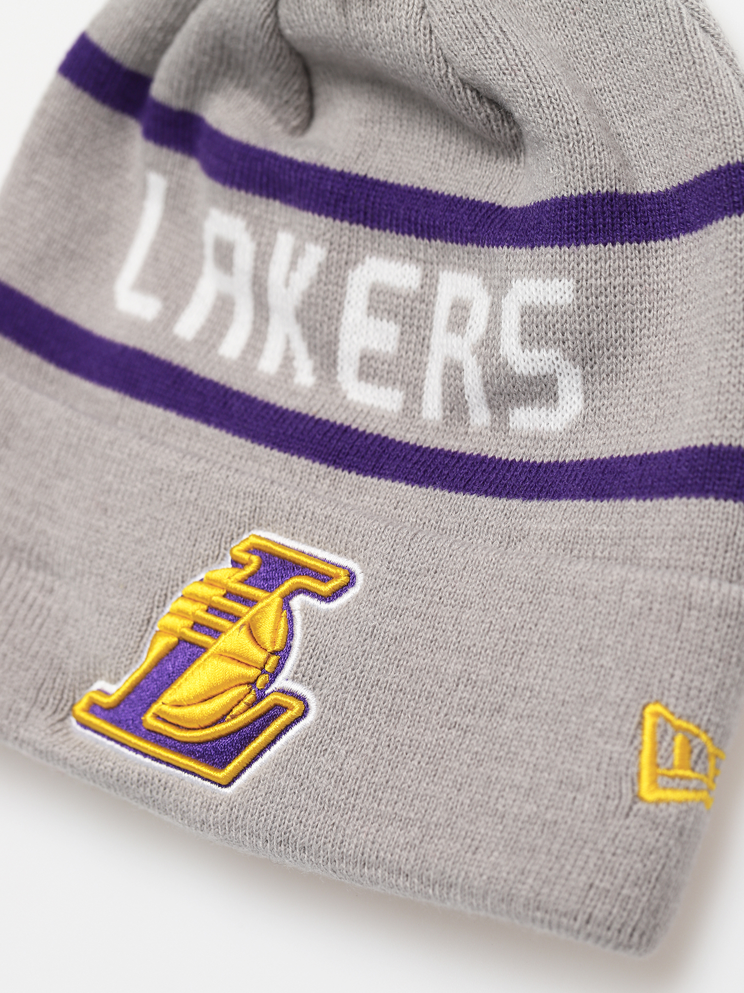 Czapka zimowa New Era Jake Cuff Knit Los Angeles Lakers (grey)