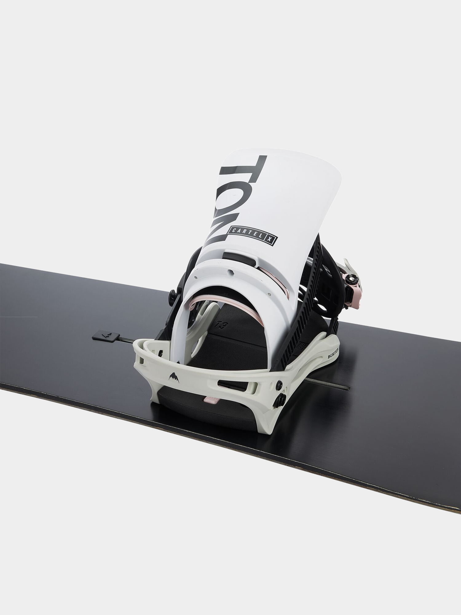 Męskie Wiązania snowboardowe Burton Cartel X Reflex (white/gray/logo)