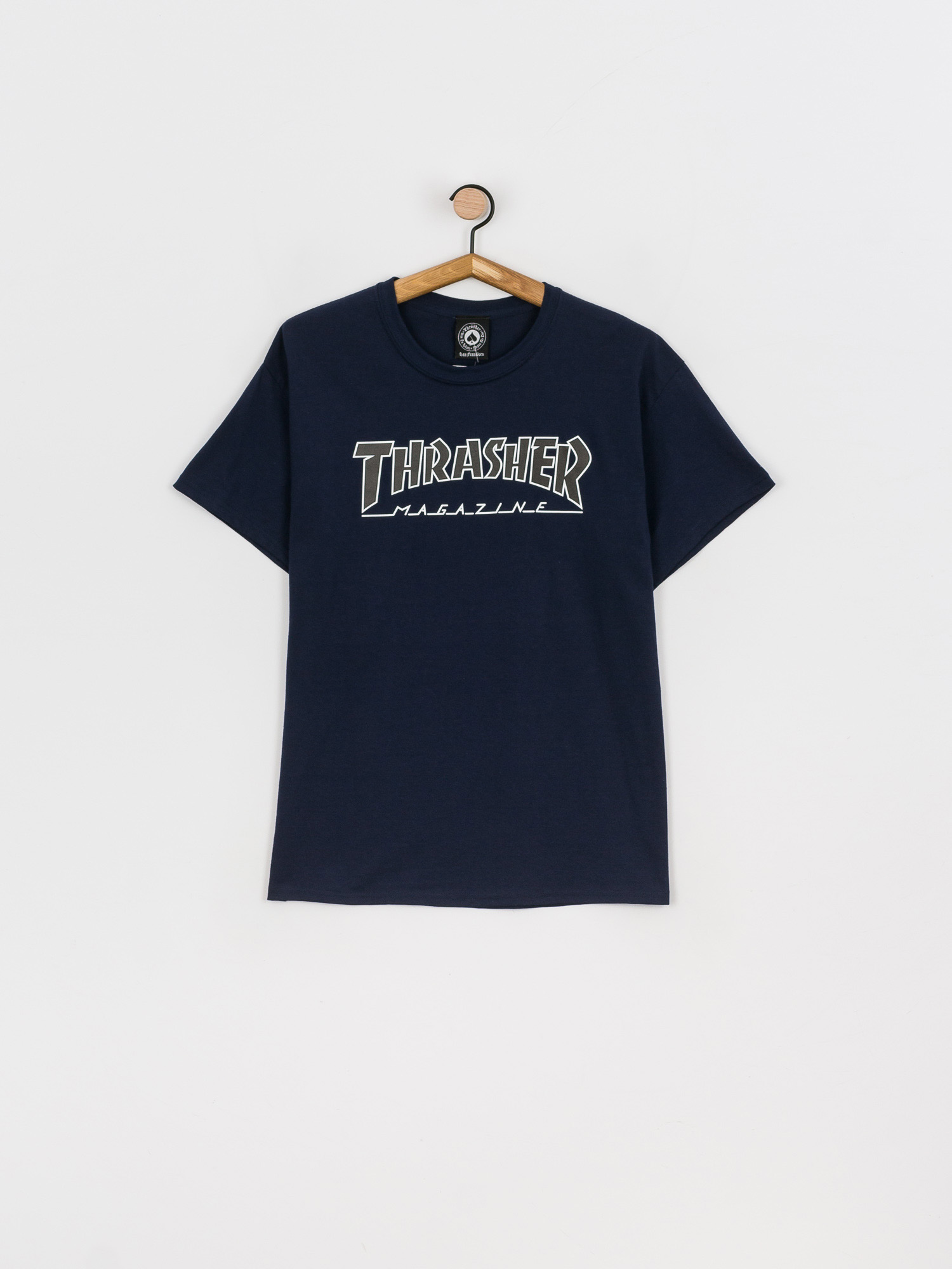 T-shirt Thrasher Outlined (navy/black)