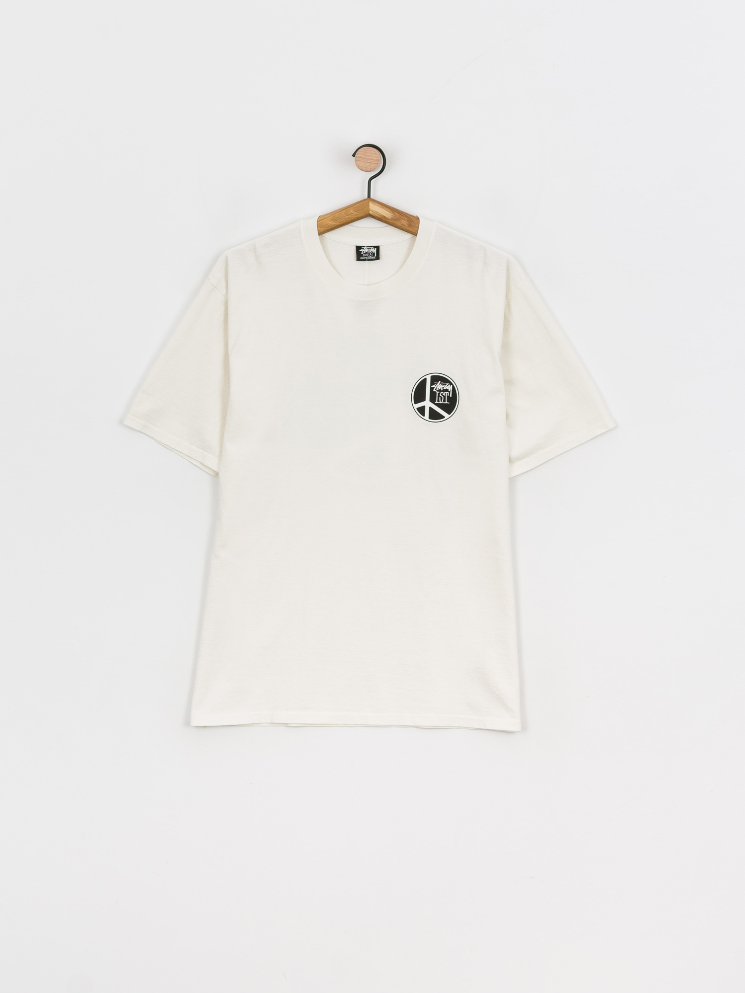 T-shirt Stussy Peace Dot Pig. Dyed (natural)