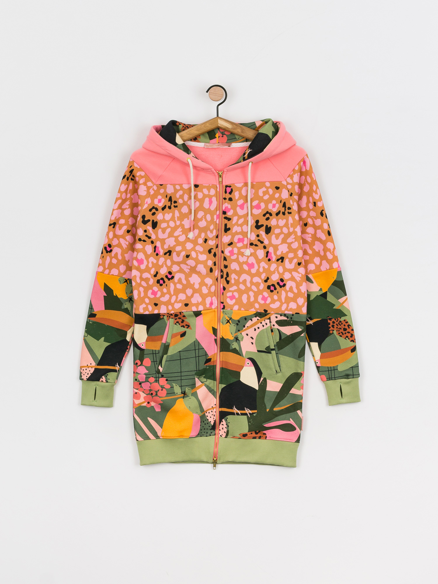 Bluza z kapturem Femi Stories Longa ZHD Wmn (tcn)