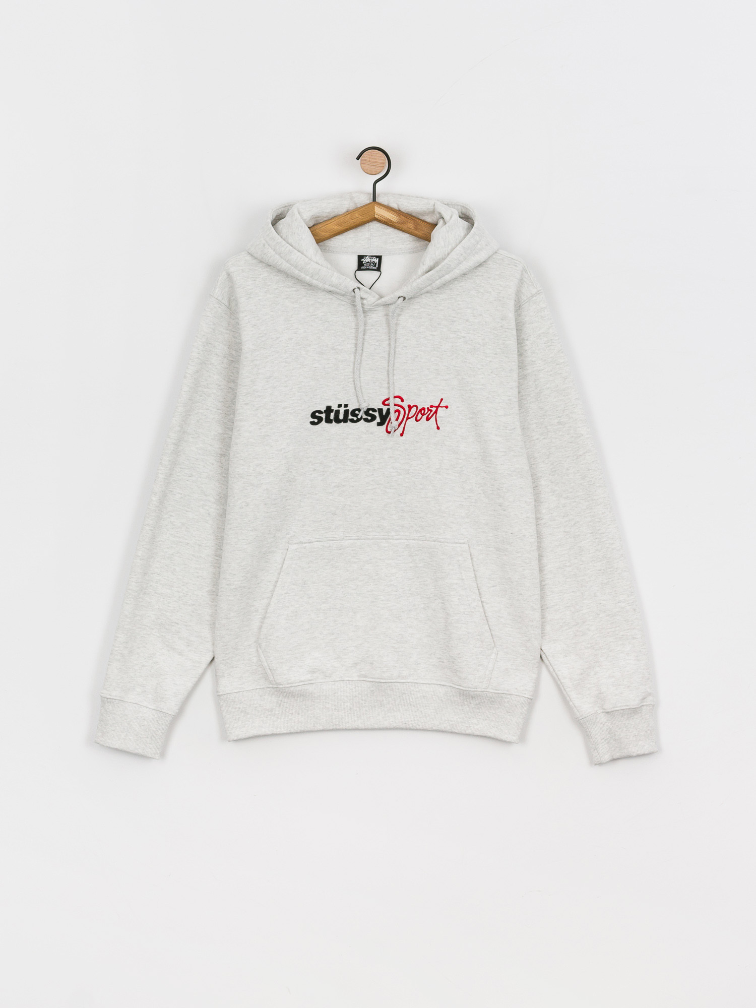 Bluza z kapturem Stussy Sport App. HD (ash heather)