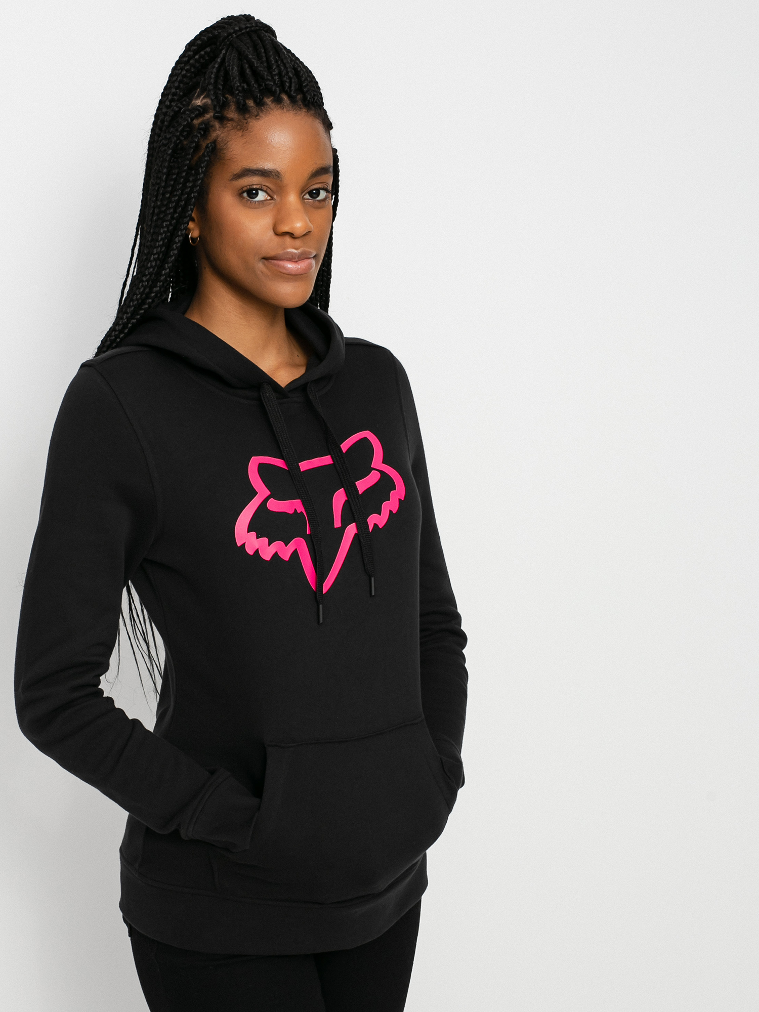 Bluza z kapturem Fox Boundary HD Wmn (blk/pnk)