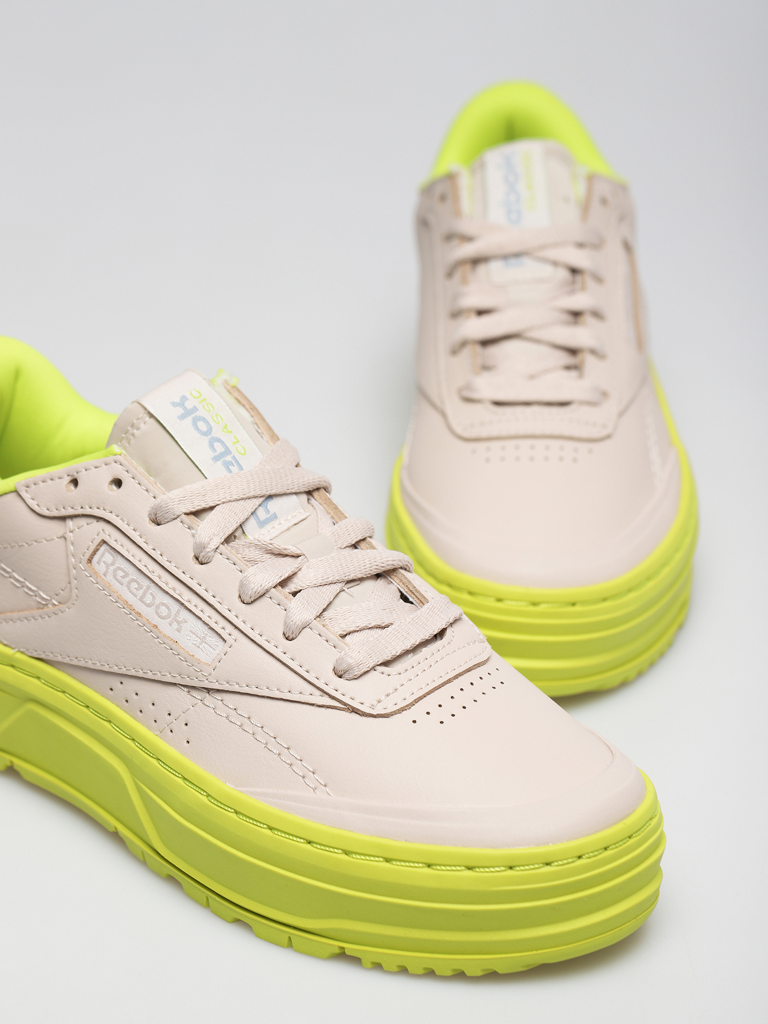 Buty Reebok Club C Double Geo Wmn (stucco/stucco/aciyel)