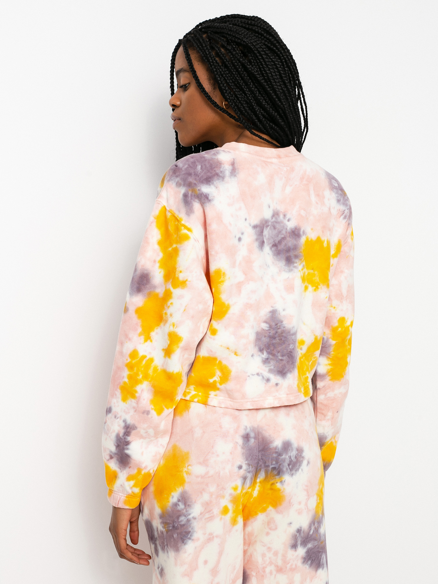 Bluza Vans Grunge Wash Crop Crew Wmn (purple dove)