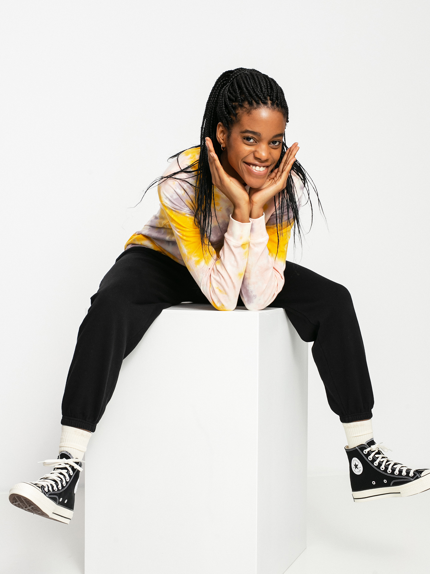 Longsleeve Vans Mascy Grunge Wash Wmn (purple dove)