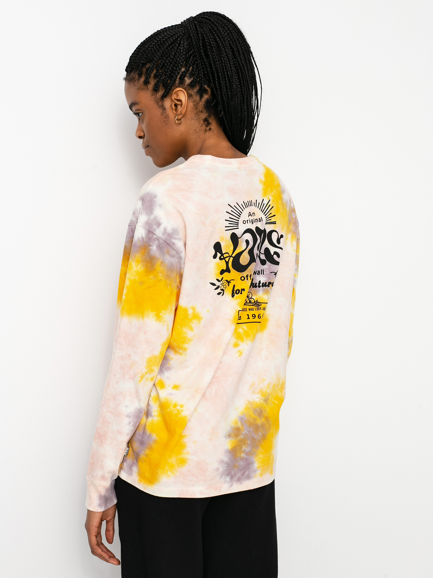 Longsleeve Vans Mascy Grunge Wash Wmn (purple dove)