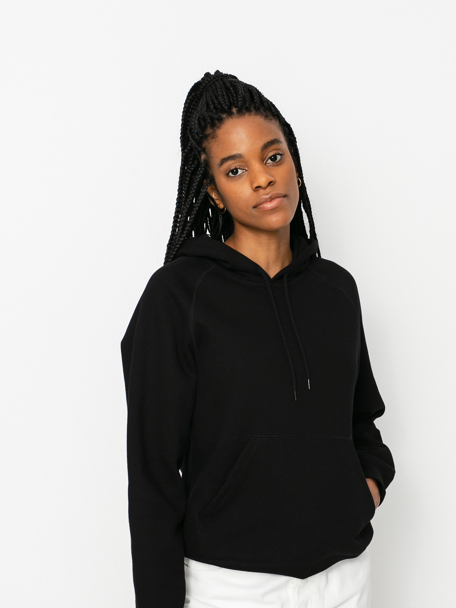 Bluza z kapturem Carhartt WIP Chase HD Wmn (black/gold)