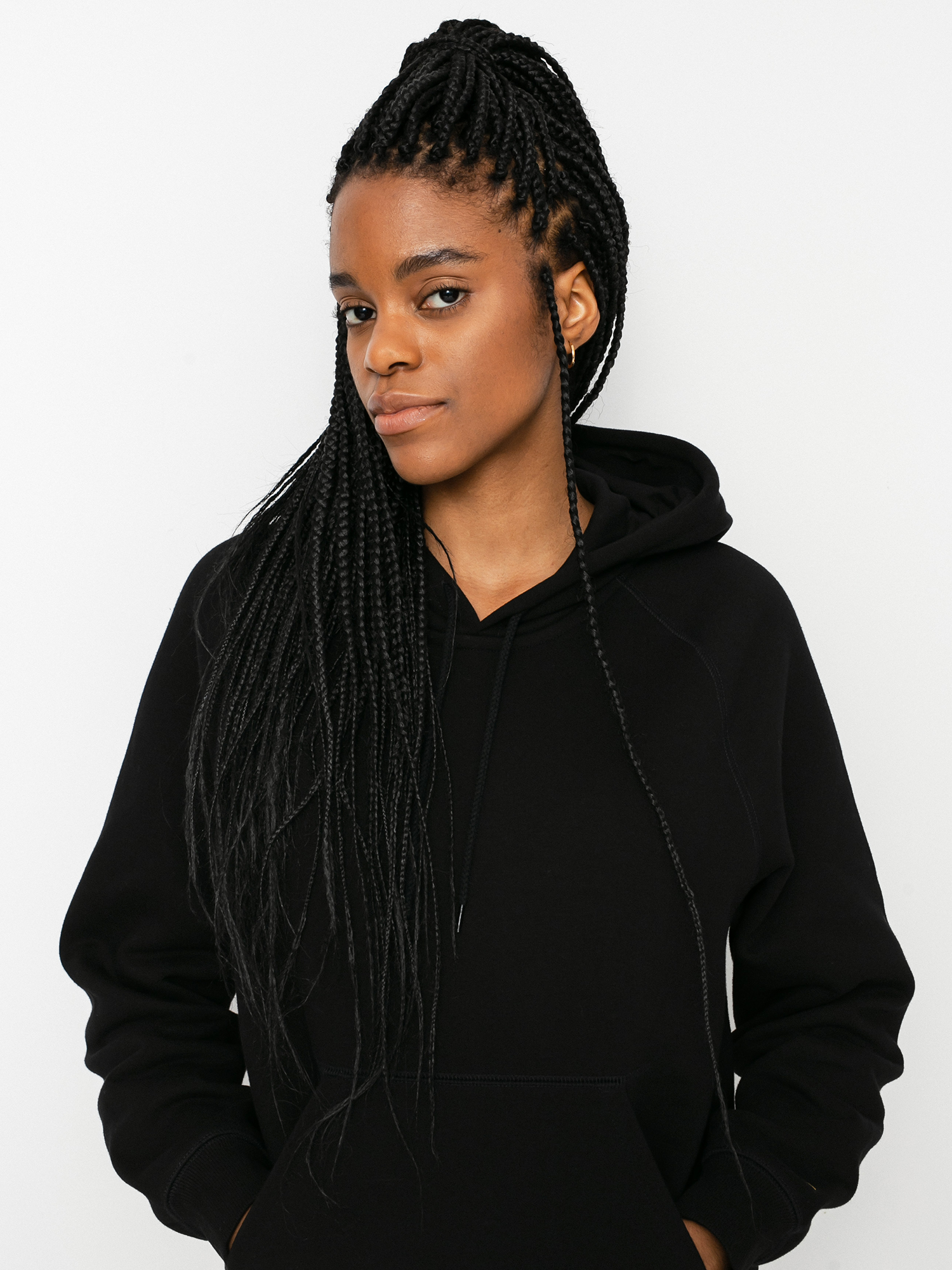 Bluza z kapturem Carhartt WIP Chase HD Wmn (black/gold)