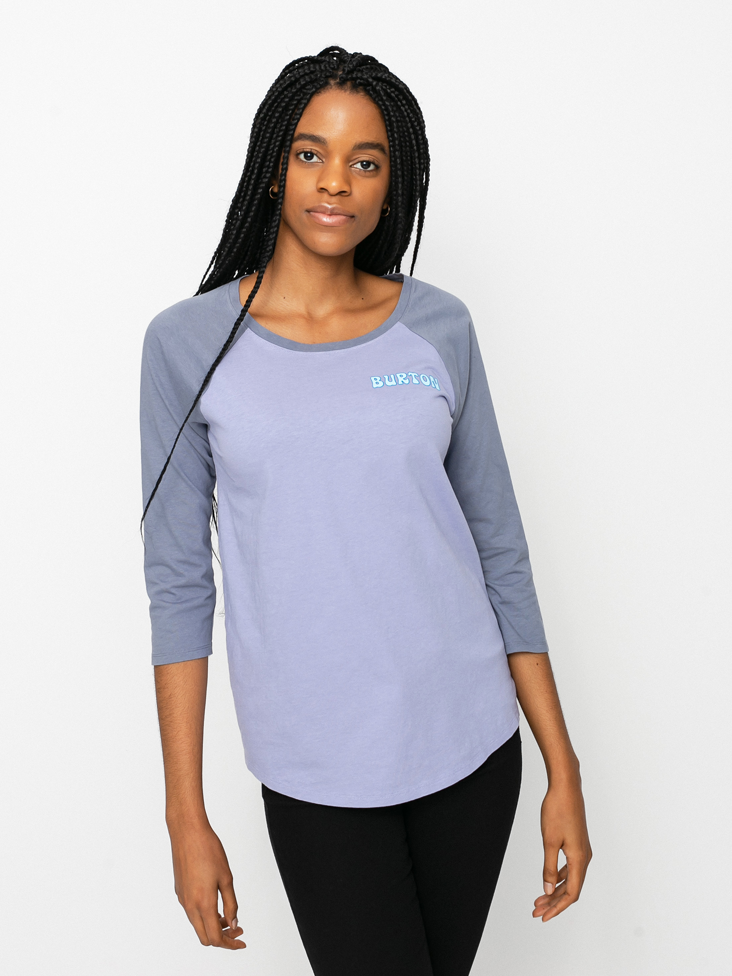 Longsleeve Burton Tuplin Raglan Wmn (foxglove violet/folkstone gray)