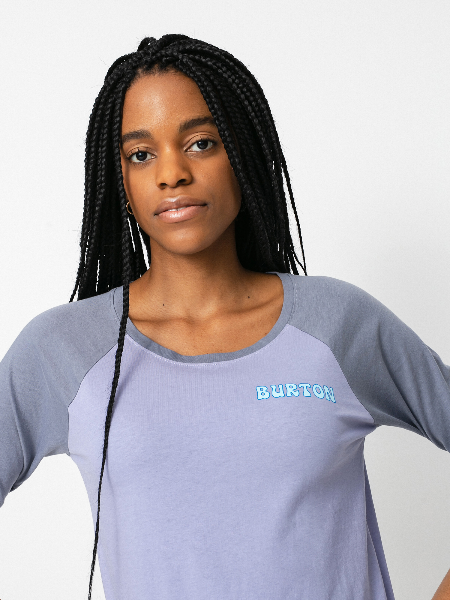 Longsleeve Burton Tuplin Raglan Wmn (foxglove violet/folkstone gray)