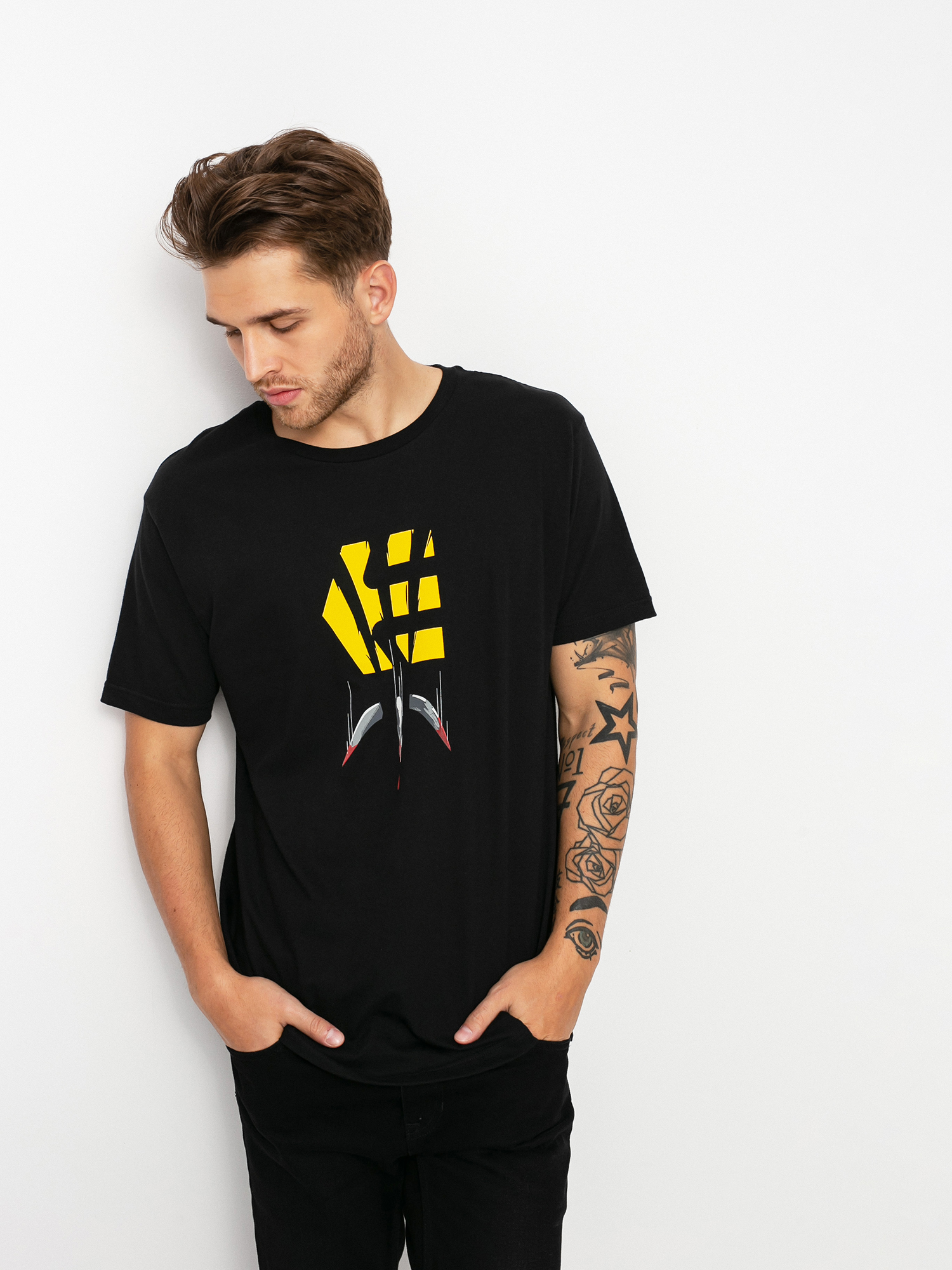 T-shirt Etnies Wolverine Claw (black/gold)