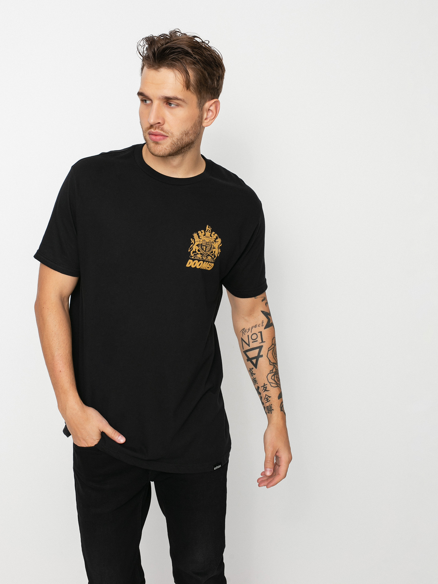 T-shirt Etnies Doomed Crest (black)