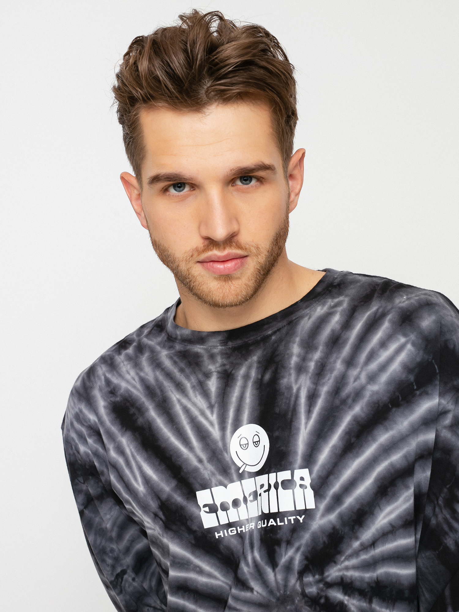 Longsleeve Emerica Roll With Tiedye (black)