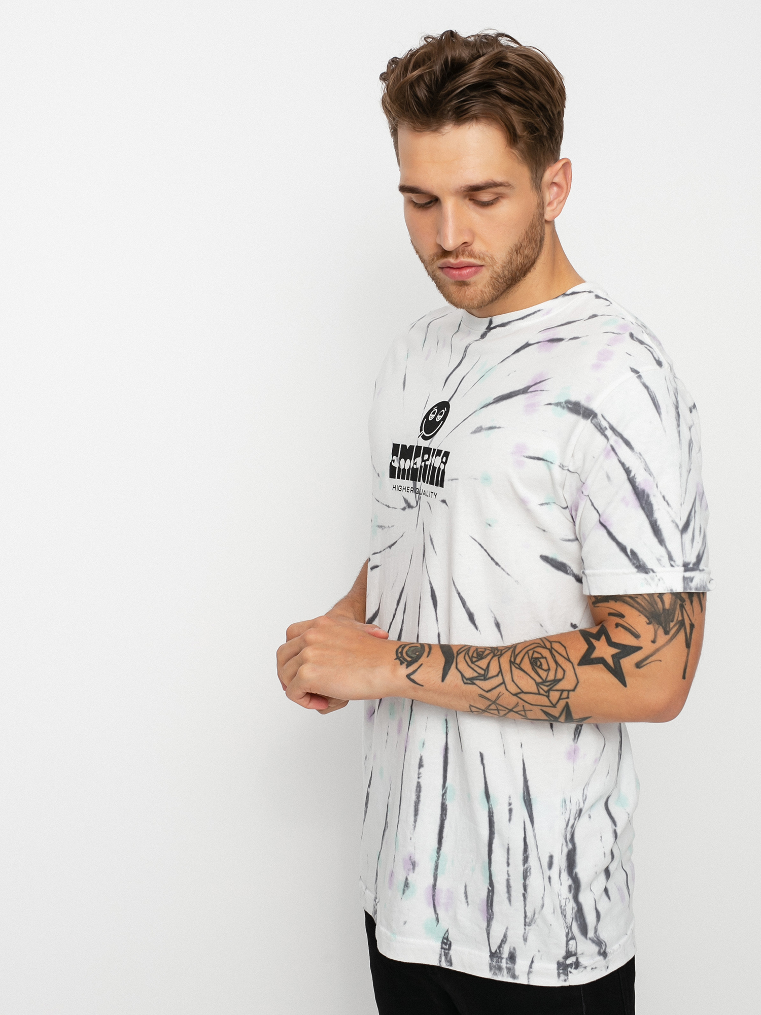 T-shirt Emerica Roll With Tiedye (white/blue/green)