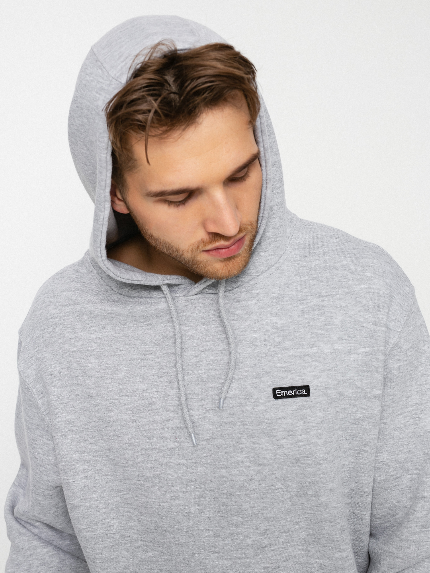 Bluza z kapturem Emerica Micro Pure Patch HD (grey/heather)