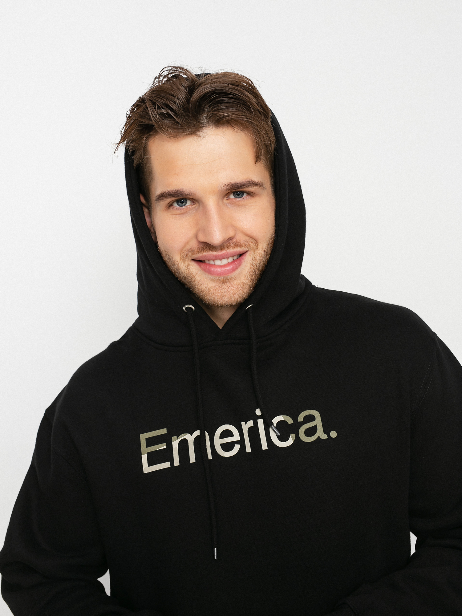 Bluza z kapturem Emerica Pure Logo HD (black/camo)