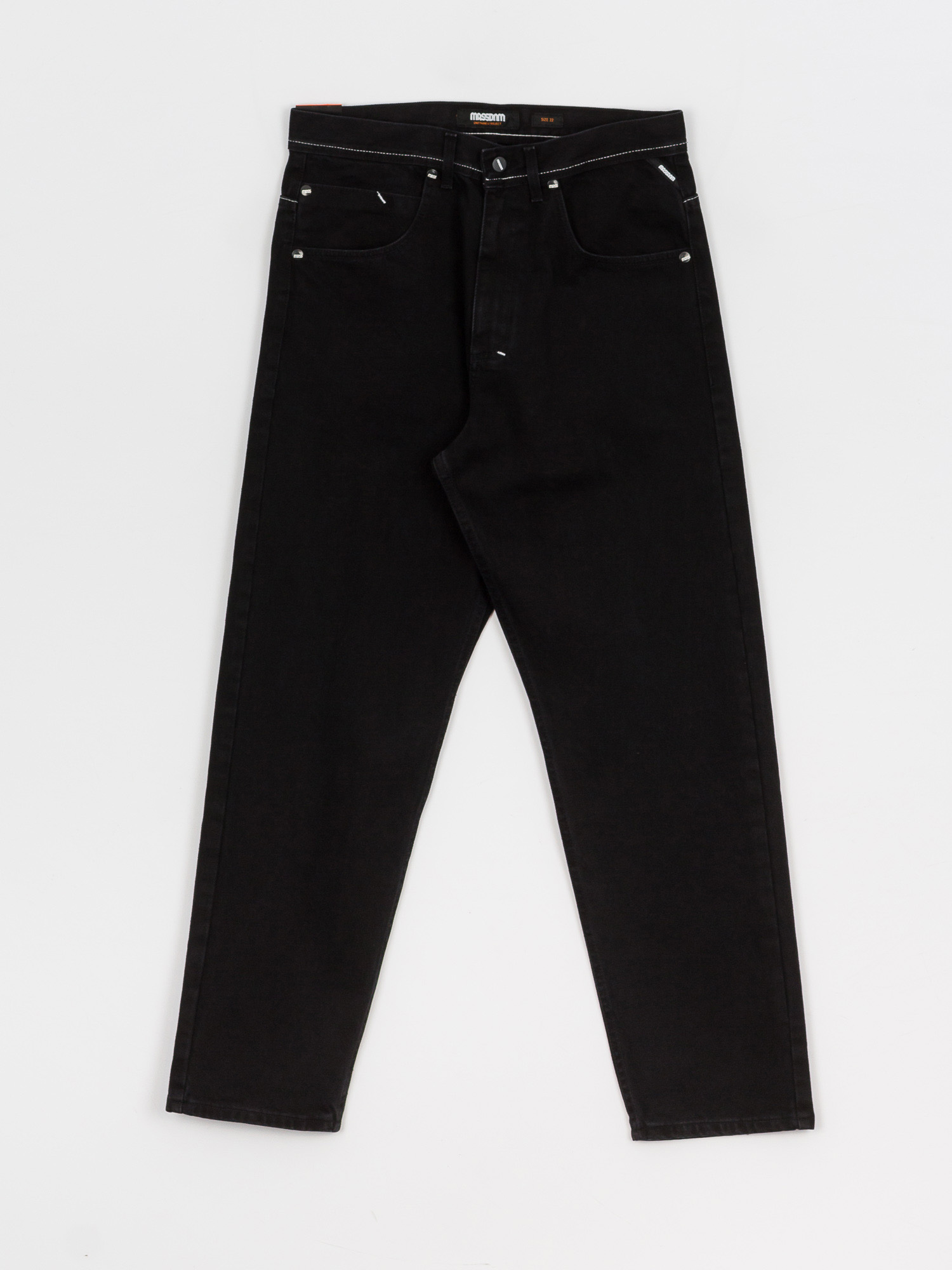 Spodnie MassDnm Slang Jeans Baggi Fit (black stone wash)
