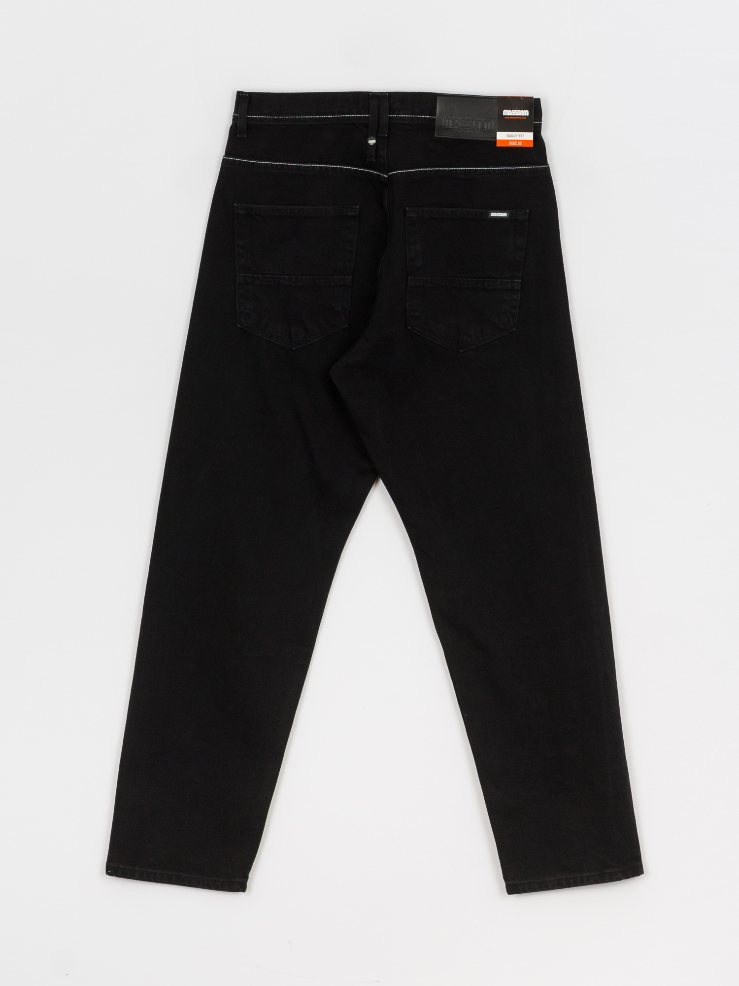 Spodnie MassDnm Slang Jeans Baggi Fit (black stone wash)